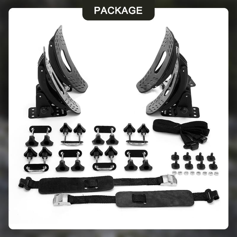 Leona Co Kayak Roof Racks Universal 4 Saddles Kayak Carrier Mount Roof Top Mounted on Roof Racks for Canoe Boat Paddle Board Surfboard Car SUV Crossbar image number 1