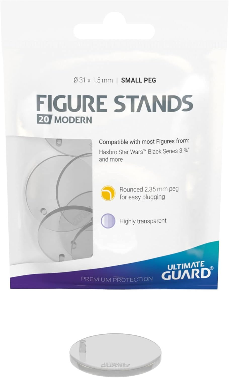Ultimate Guard UGD011113 Figure Stands, Transparent image number 1