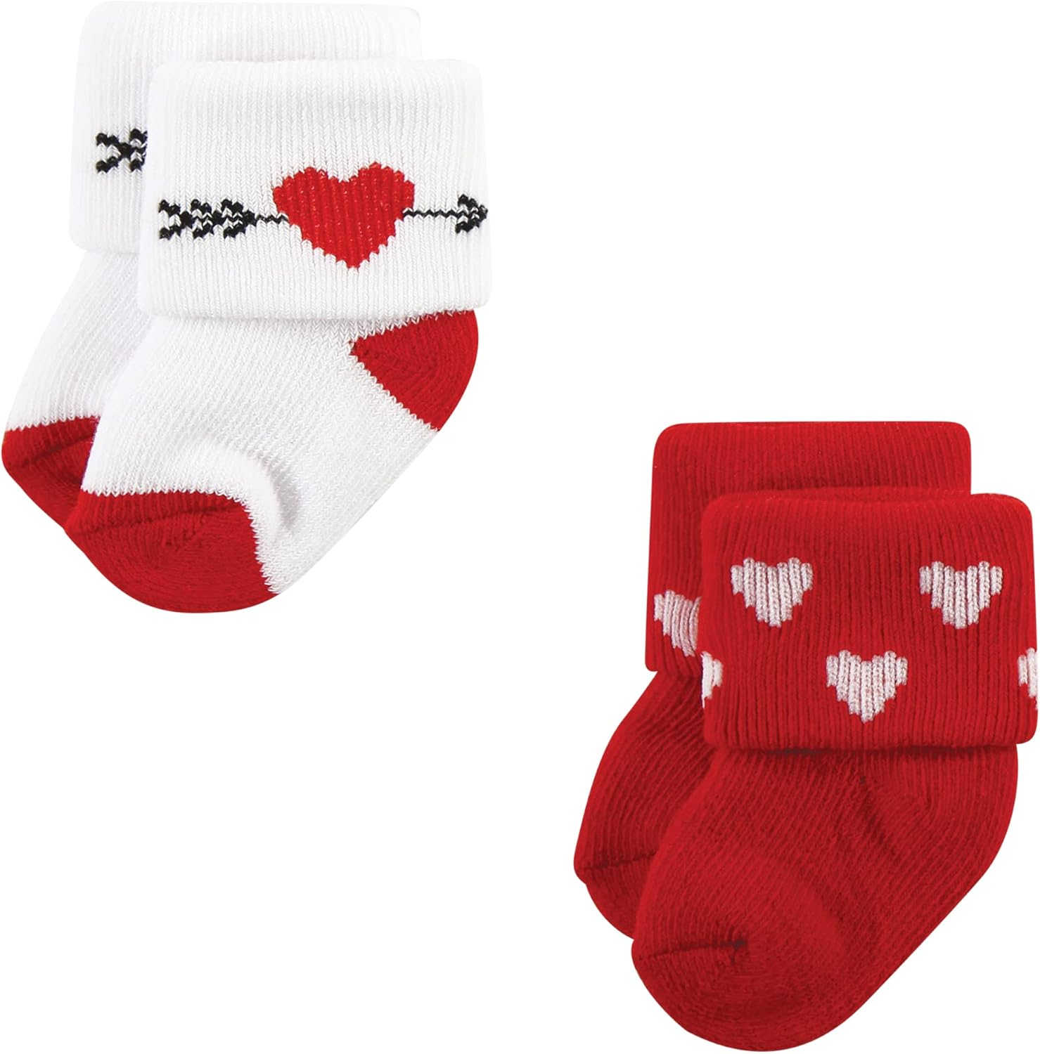 Hudson Baby Baby-Girls Holiday Newborn Terry Socks image number 4