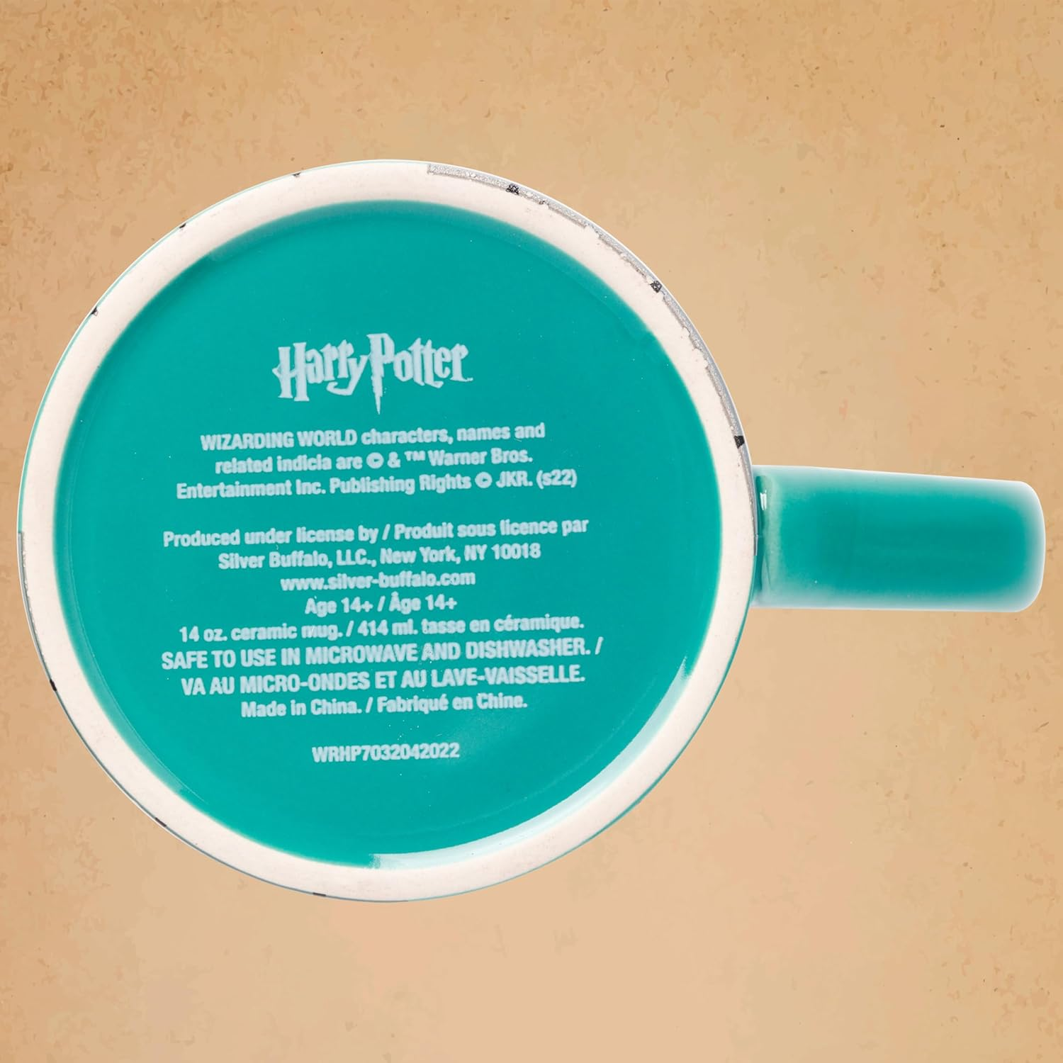 Harry Potter Silver Buffalo HP7032 Slytherin House Crest Ceramic Mug, 14-Ounces image number 6