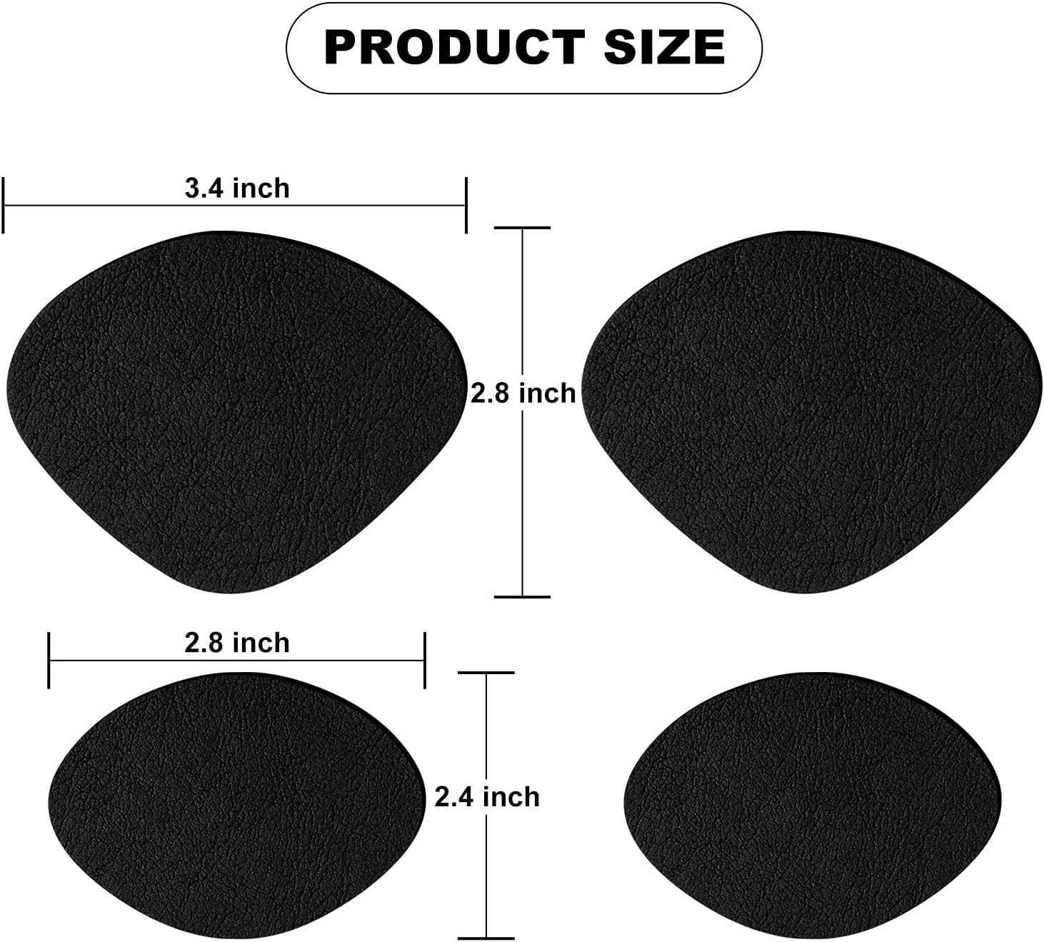 Shoe Hole Repair Patch, Self-Adhesive Sneaker Heel Repair Patch, Black, One Size image number 5