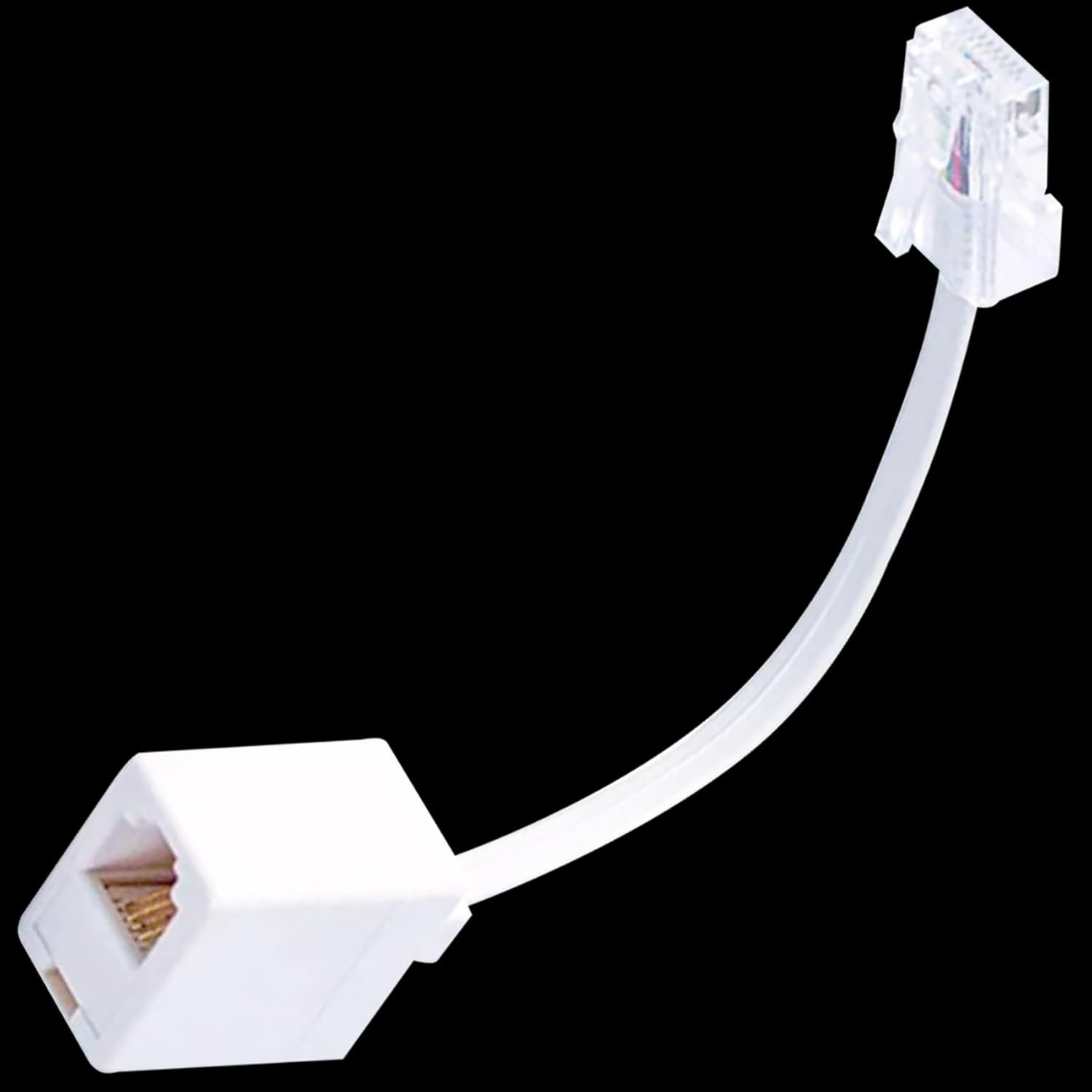 Tunghey 3Pack RJ45 to RJ11 Converter Adapter, Telephone RJ11 6P4C Female to RJ45 Ethernet 8P8C Male Cable Cord image number 6