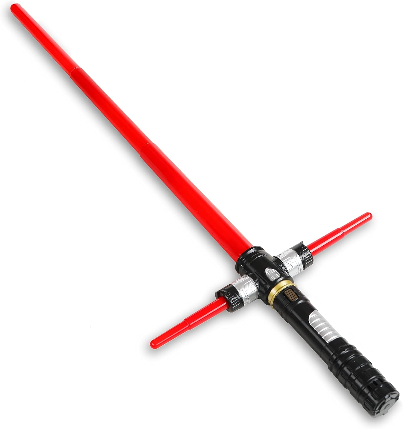 Mewdumewdu Light up Saber with Electronic Lights and Sound Effect for Kids and Adults, Red LED Retractable Force FX Saber Sword as Party, Holiday, Birthday Gift