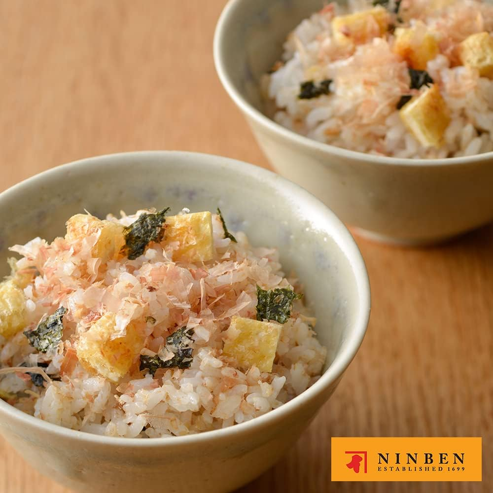 [Ninben] Authentic Dried Bonito Flakes (Hana Katsuo: 花かつお) Fresh Pack | Japanese Katsuobushi (鰹節) | Fresh & Original Flavor | Dried Shaved Skipjack Tuna | Product of Japan (0.95 Oz X 5 Packs + 1 Bonus image number 4