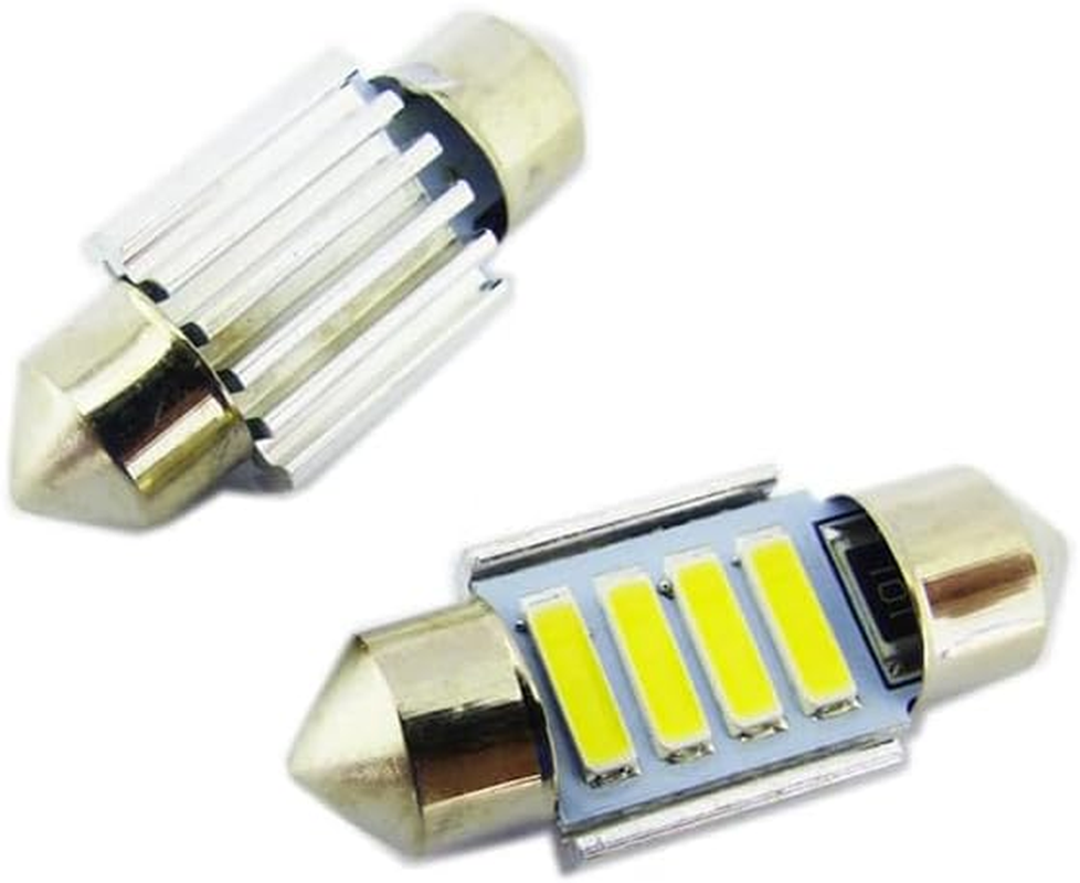 AIMALL 4PCS 31Mm FESTOON 7020 4SMD LED 4X Interior Dome Map Light Bulb Globe 12V for Car 4WD, White 6000K, Energy-Efficient, Ultra-Long Lifespan image number 2