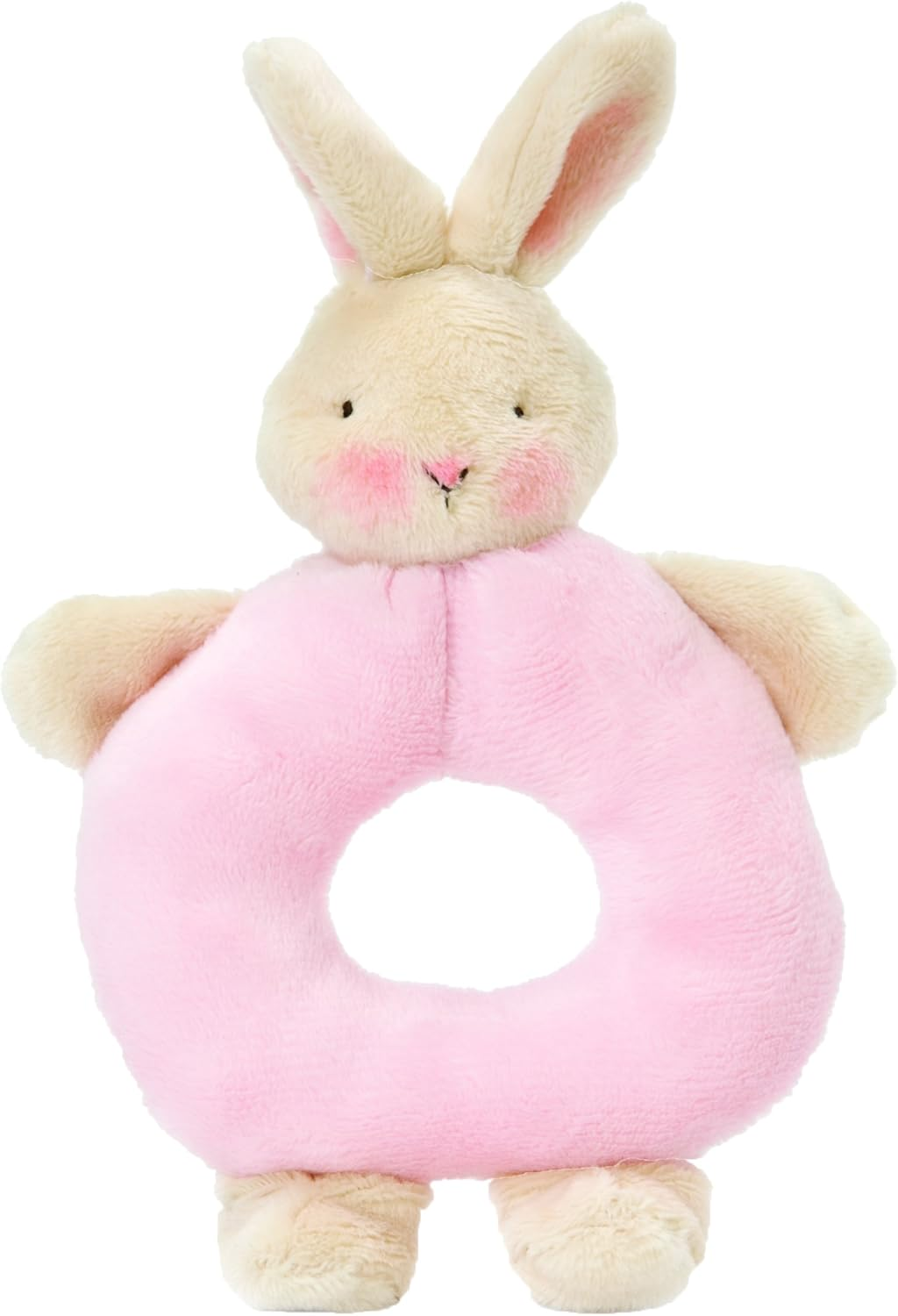 Bunnies by the Bay Ring Rattle Bunny Soft Toy, White