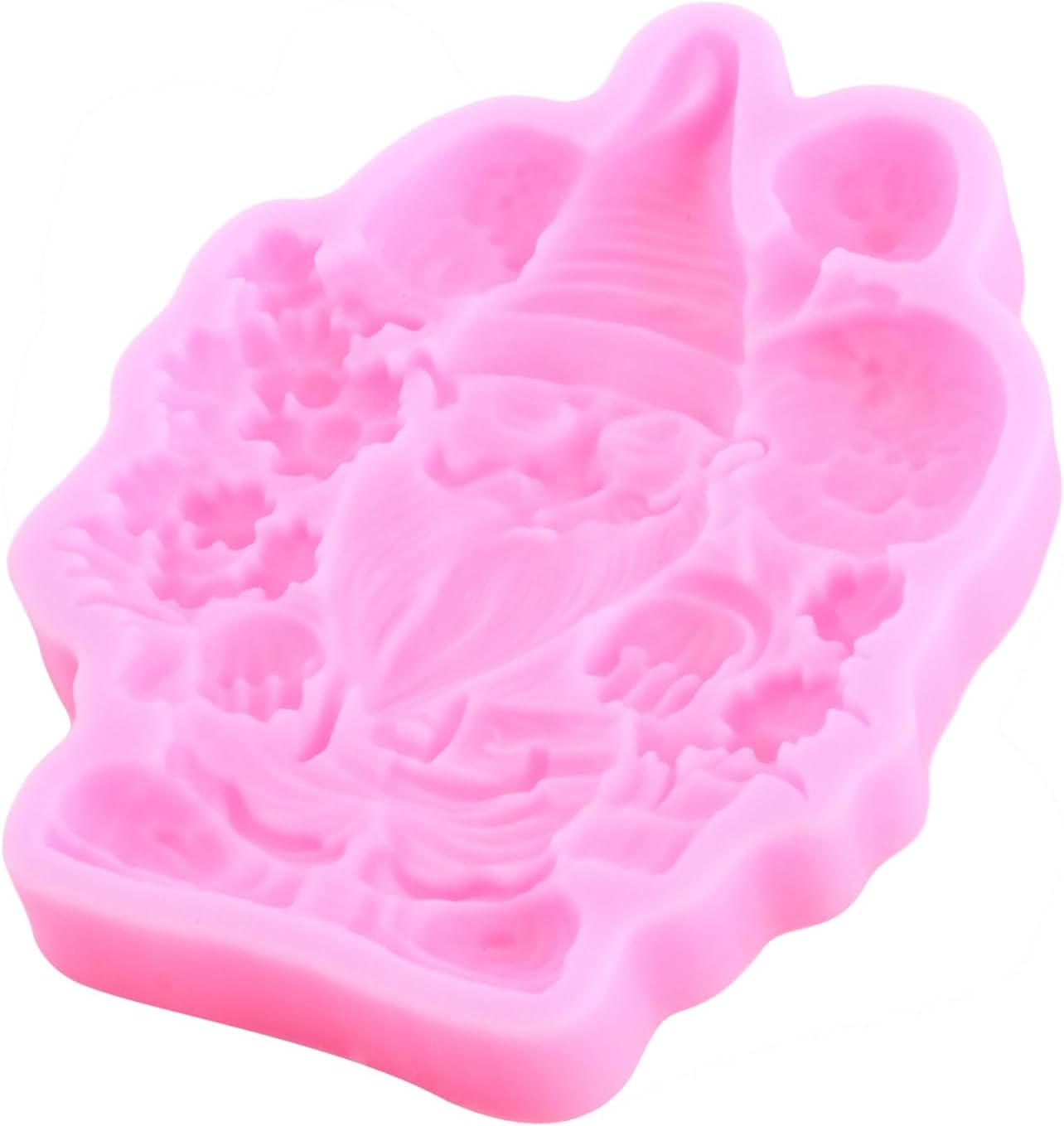 Christmas Fondant Molds Gnome Cake Decorating Silicone Molds Mushroom Chocolate Mold for Cupcake Topper Sugar Craft Chocolate Candy Gum Paste Polymer image number 1