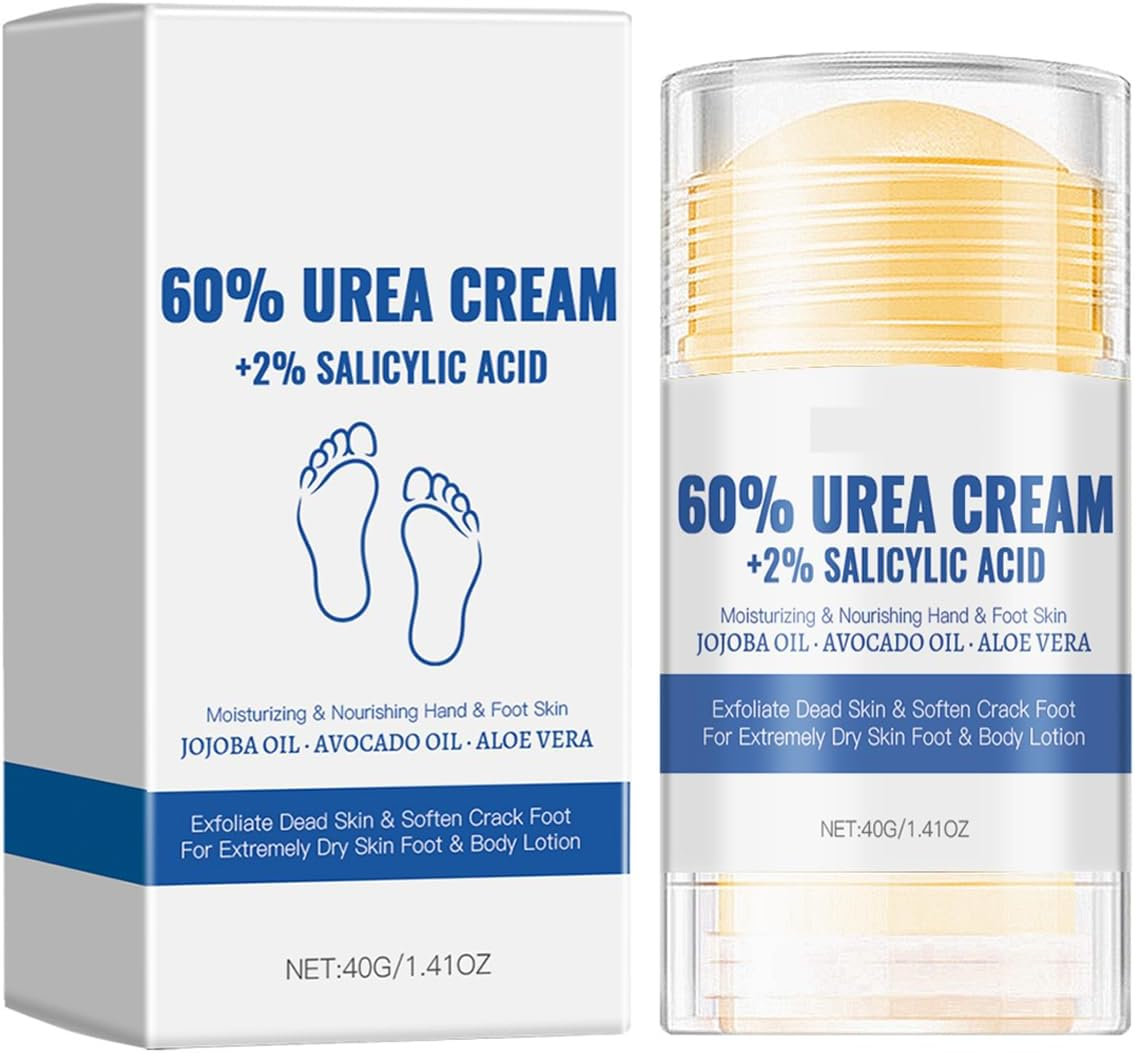 Urea Cream Stick 60 Percent + 2% Salicylic Acid,Foot Repair Cream for Dry,Cracked Heels,Deeply Moisturizing & Softening Heel Balm for All Skin Type(40 G (Pack of 1)) image number 6