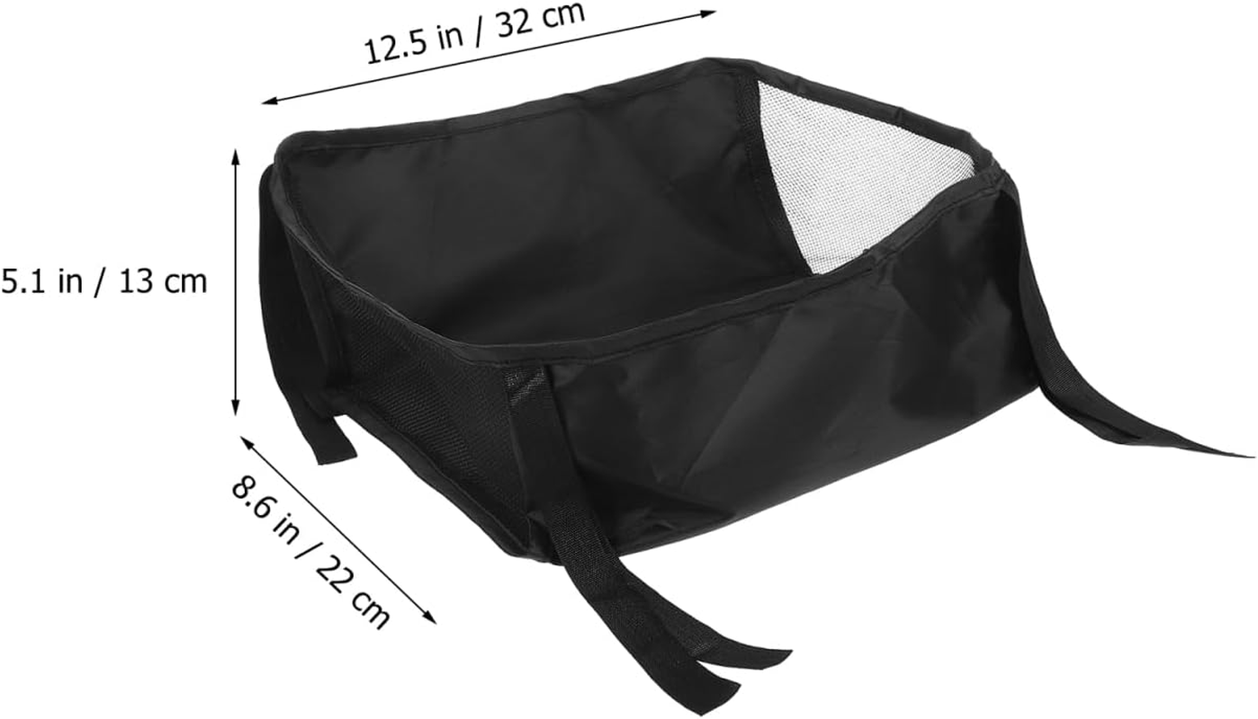 Abaodam Universal Stroller Organizer Bag - Lightweight Oxford Cloth Storage Basket for Baby Essentials under Stroller - Pram Caddy for Diapers Pacifiers and Toys image number 4