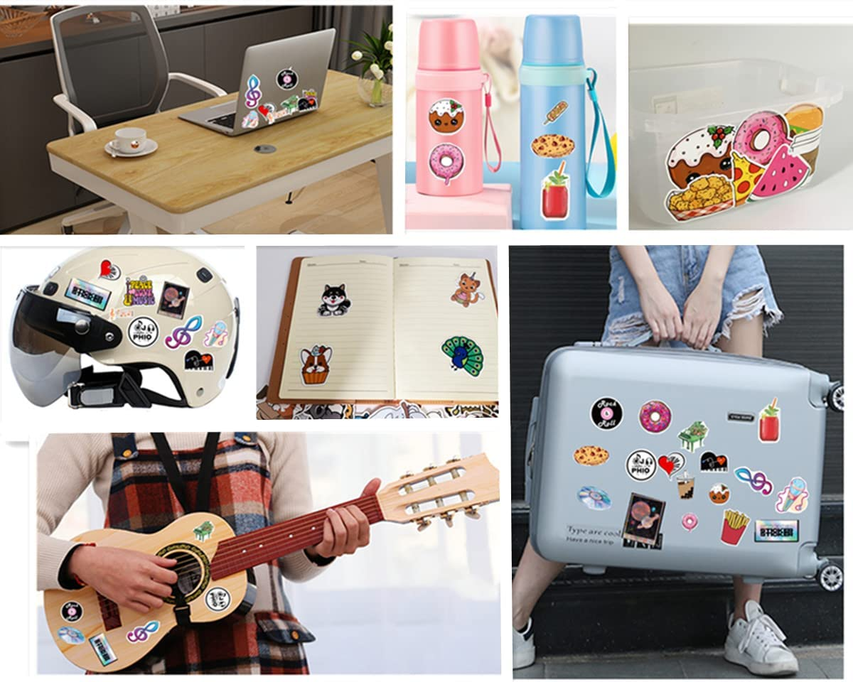 100Pcs Mixed Cute Cartoon Stickers for Kids,Stickers for Water Bottles,Vinyl Waterproof Aesthetic Stickers for Hydro Flask, Laptop, Computer, Phone, PC, Skateboard, Luggage for Girls, Kids image number 3