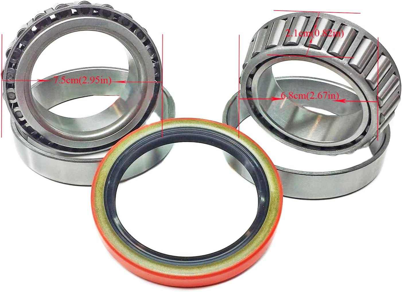 JEENDA Axle Bearing and Seal Kit 6689775 6689638 6658228 for Bobcat Skid Steer 645 653 742 743 751 753 763 773 7753 873 S130 S150 S160 S175 S185 S205 S450 S510 S530 S550 S570 S590 S595 image number 5