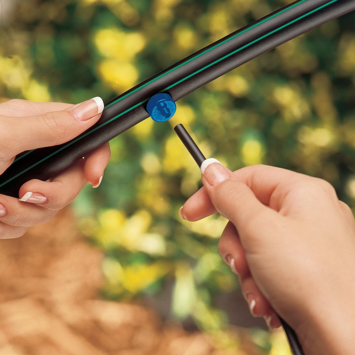 Rain Bird SW05-10PS Drip Irrigation Spot Watering Dripper/Emitter, 0.5 (1/2) Gallon per Hour, 10-Pack,Blue/Black image number 1