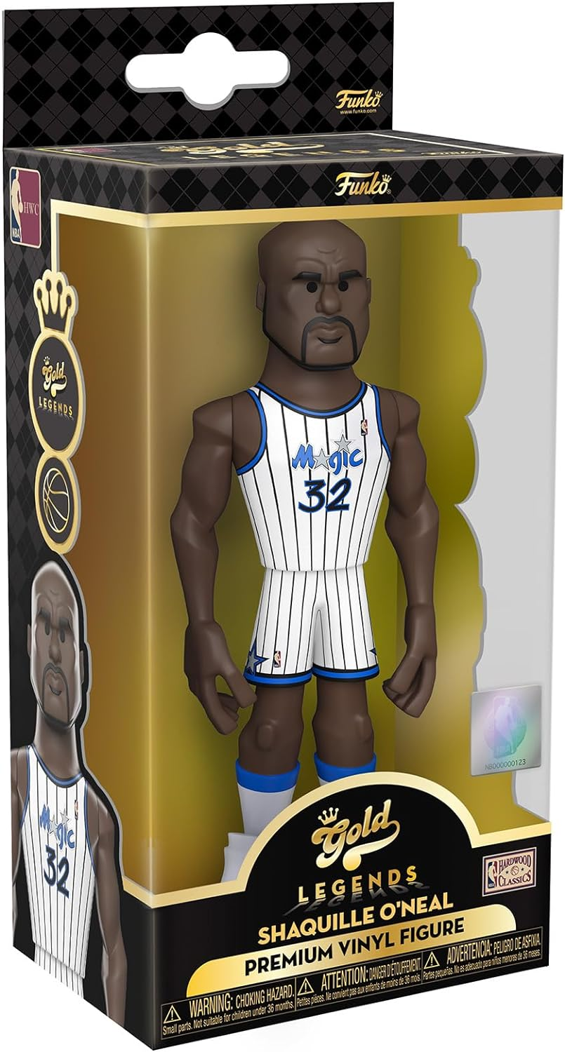 Funko Gold Legends NBA Basketball - Shaquille O'Neal Orlando Magic Vinyl Figure, 5-Inch Height image number 1