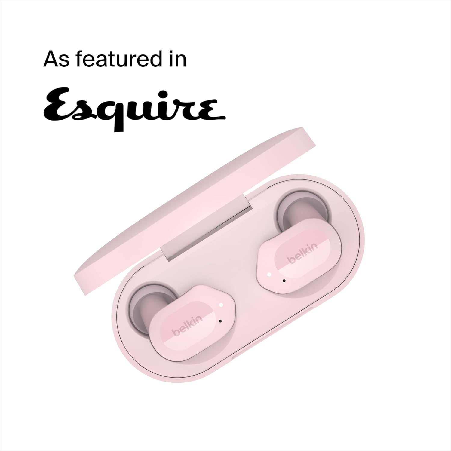Belkin SOUNDFORM Play True Wireless Earbuds, Wireless Earphones with 3 EQ Presets, IPX5 Sweat and Water Resistant, 38 Hours Play Time for Iphone, Galaxy, Pixel and More, Pink, Small - Blue image number 2