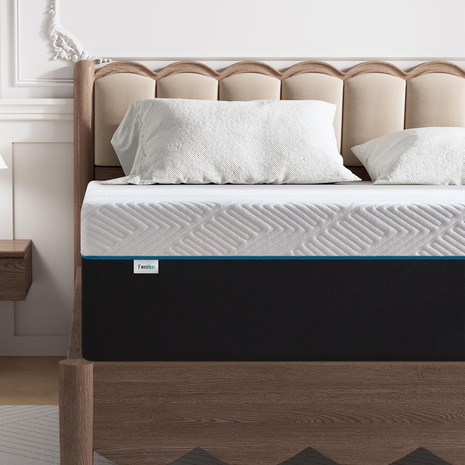 Twolike Single Mattress, 25Cm Thickness Medium Firm Single Size Mattress in Box, Comfortable and Pressure Relieving image number 2