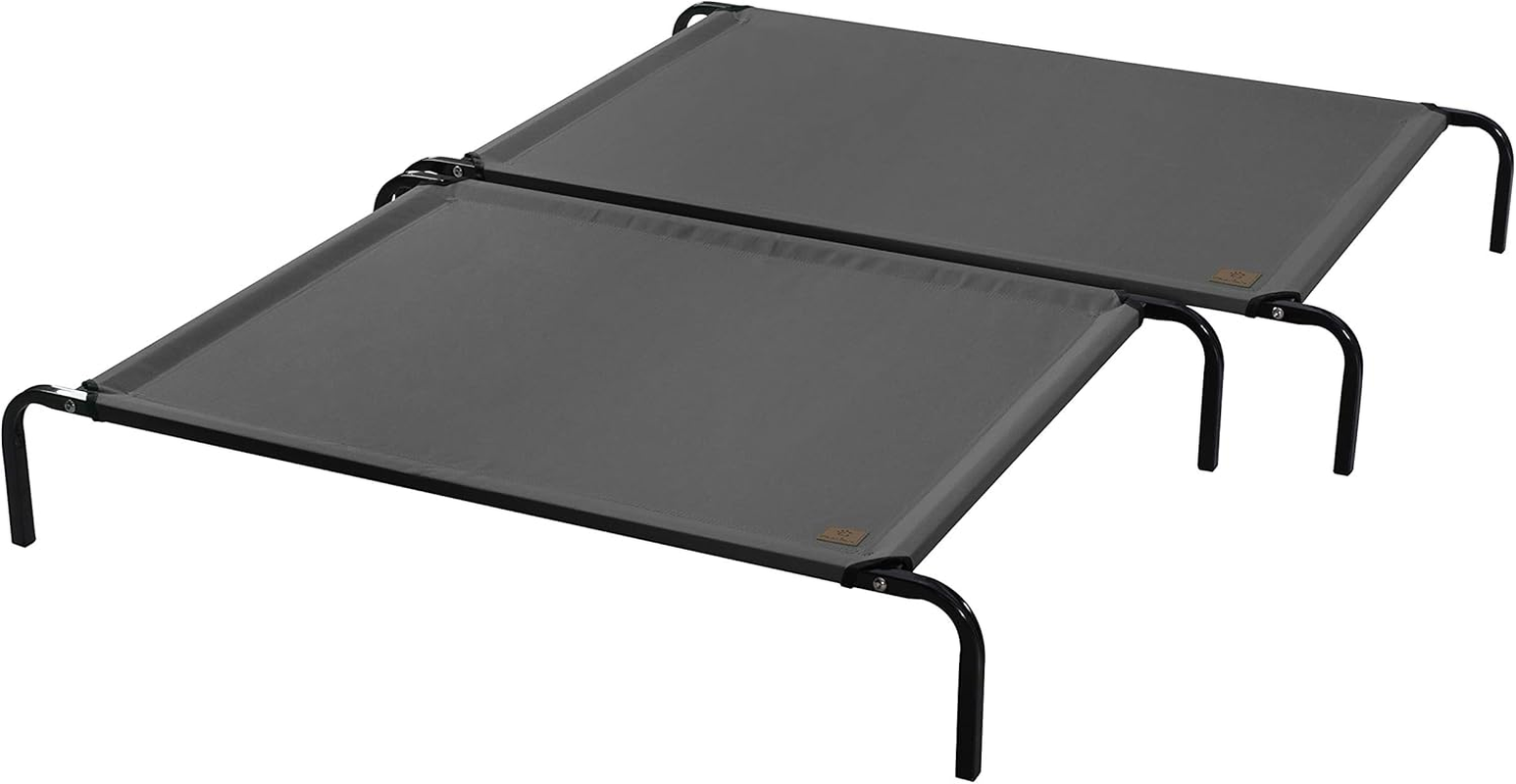 Charlie'S Heavy Duty Breathable Easy-To-Assemble Scratch-Resistant Elevated Trampoline Hammock PET Bed Dog Cat Summer Cool Cot - Grey Extra Large image number 6