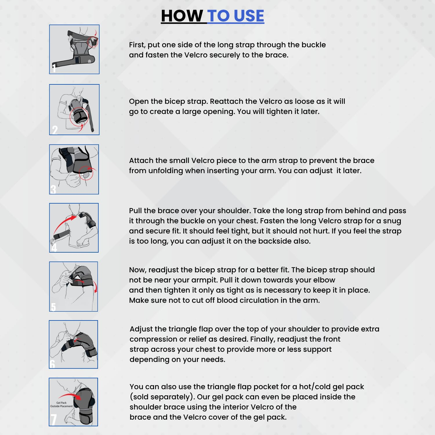 POAGL Shoulder Brace for Men Both Left and Right Arm | Pain Relief Torn Rotator Cuff Compression Support Sleeve Dislocation Stability Immobilizer Stabilizer Bursitis Injury (Black, X-Large) image number 3