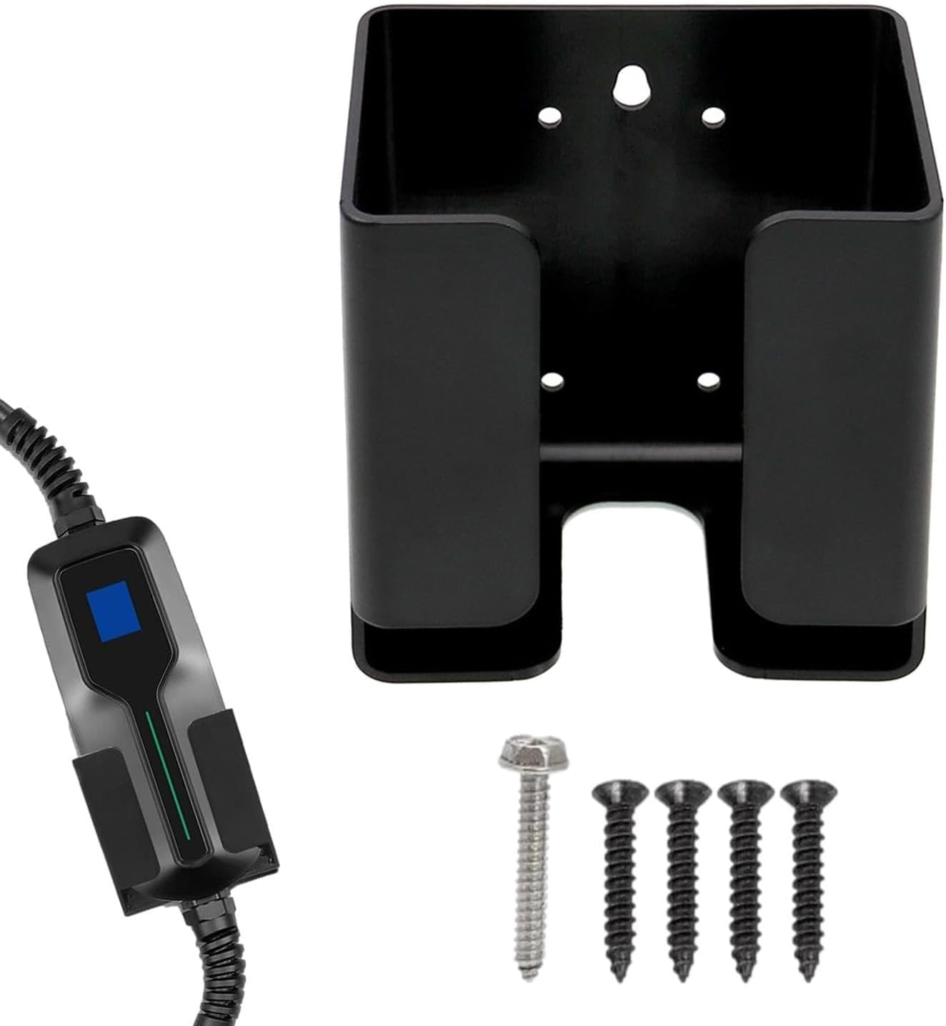 Vehicle Plug Holster Wall Mount Charger Holder Charging Holder Box Charging Supplies for Electric Vehicle Control Box Holder EV Charger Cable Box with Screws EV Charging Supplies for Electric Vehicle image number 2