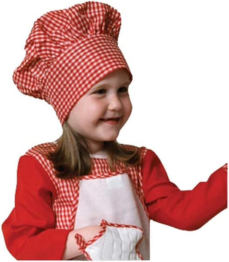 Dress up America Gingham Chef Hat for Kids