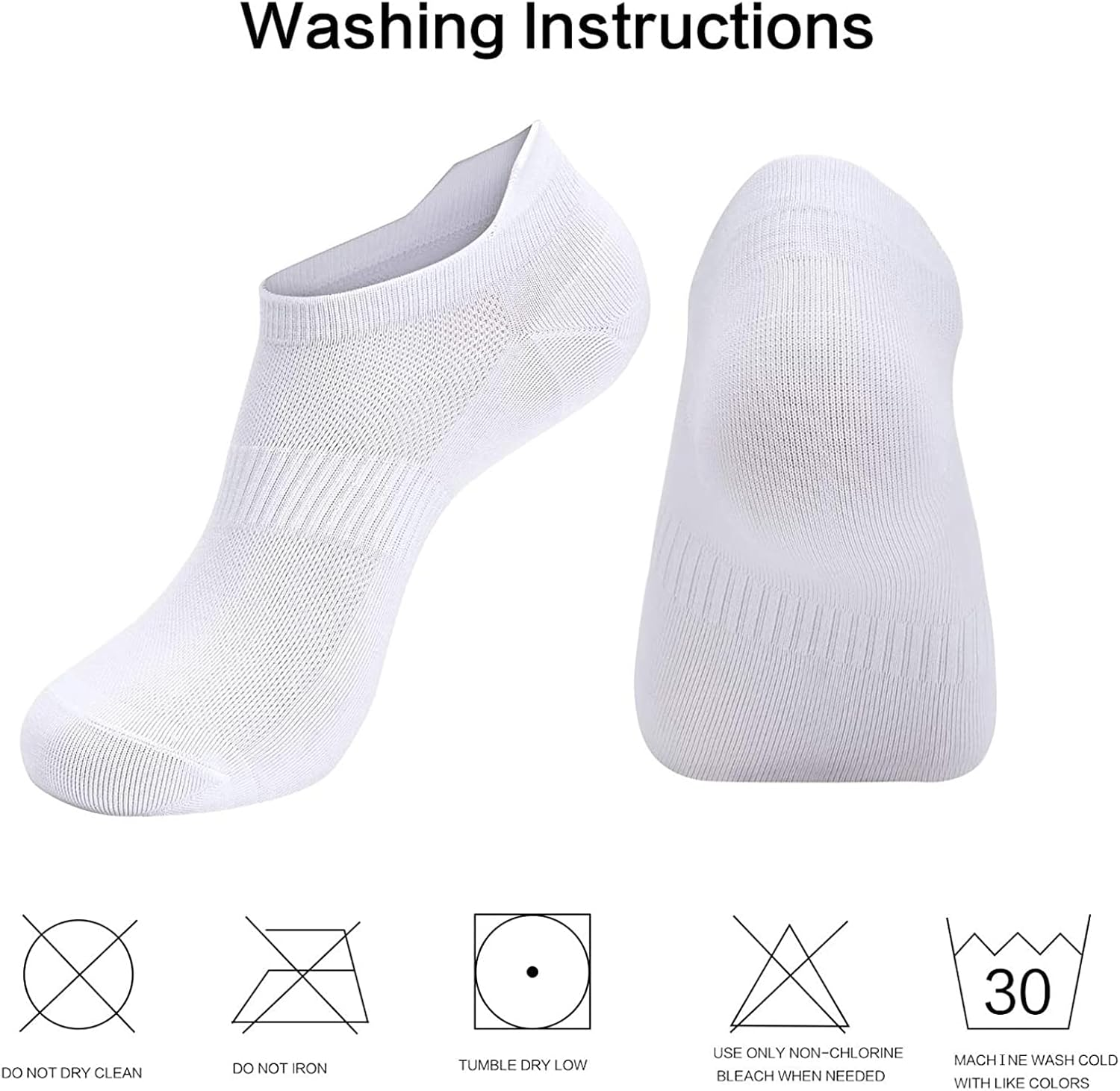 Women Ankle Athletic Running Socks,6 Pairs Low Cut Sports Tab Socks,Soft Thin No Show Socks for US Size 6-10 image number 4