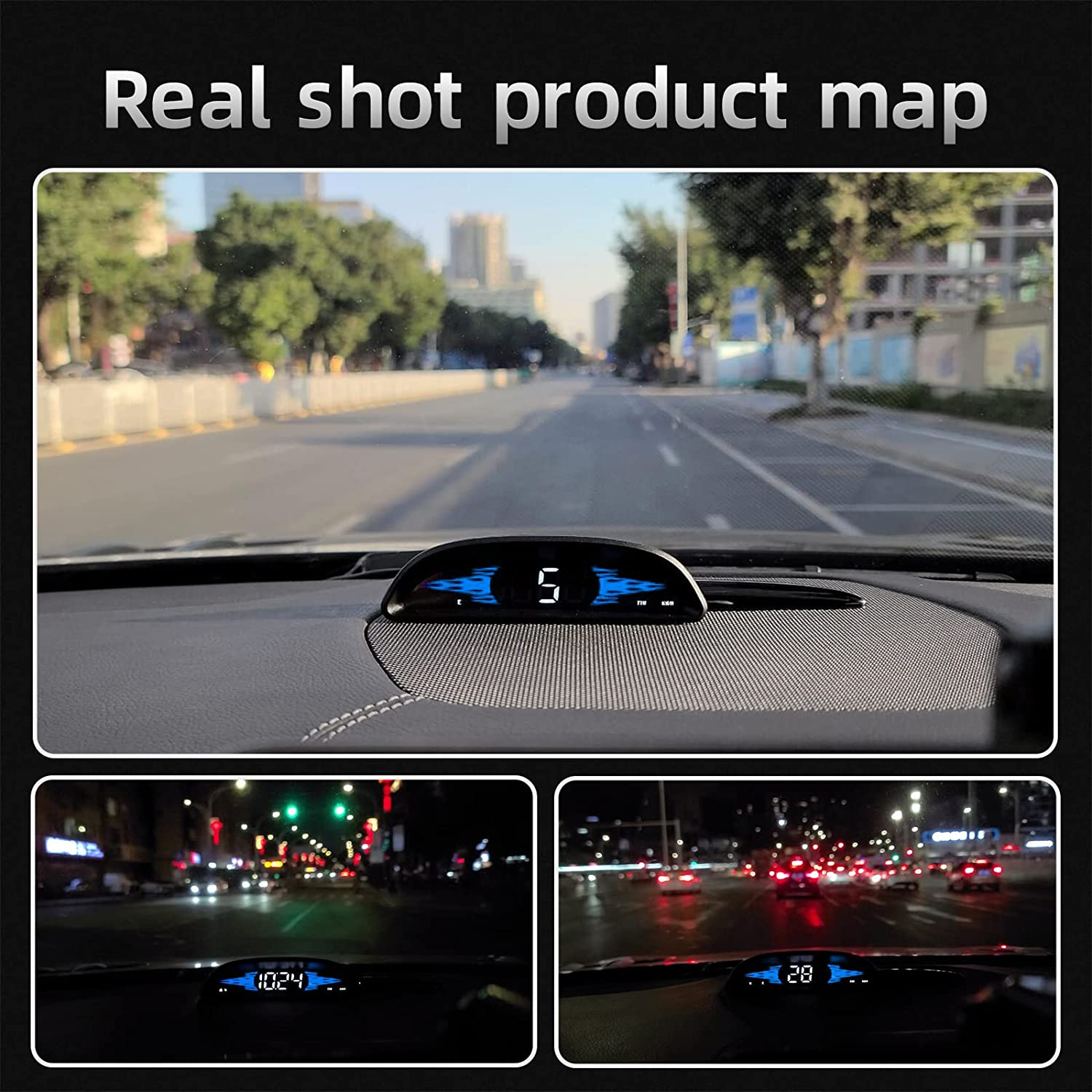 Car Hud Heads up Display G2，GPS Speedometer with Speed Warning,Fatigue Driving Reminder，For All Cars image number 1