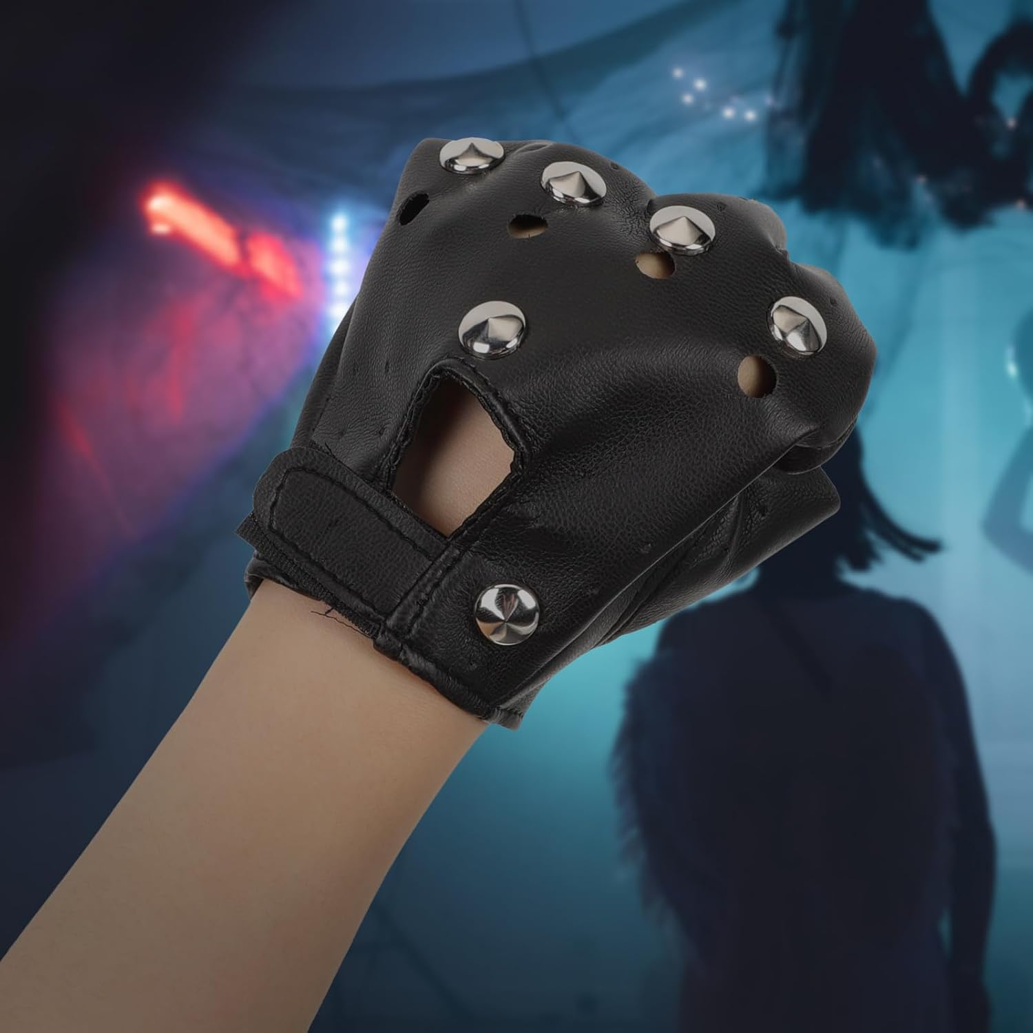 4 Pairs Half Finger Riding Gloves for Motorcycle & Outdoor Activities - Breathable Non-Slip Fitness Gloves image number 5