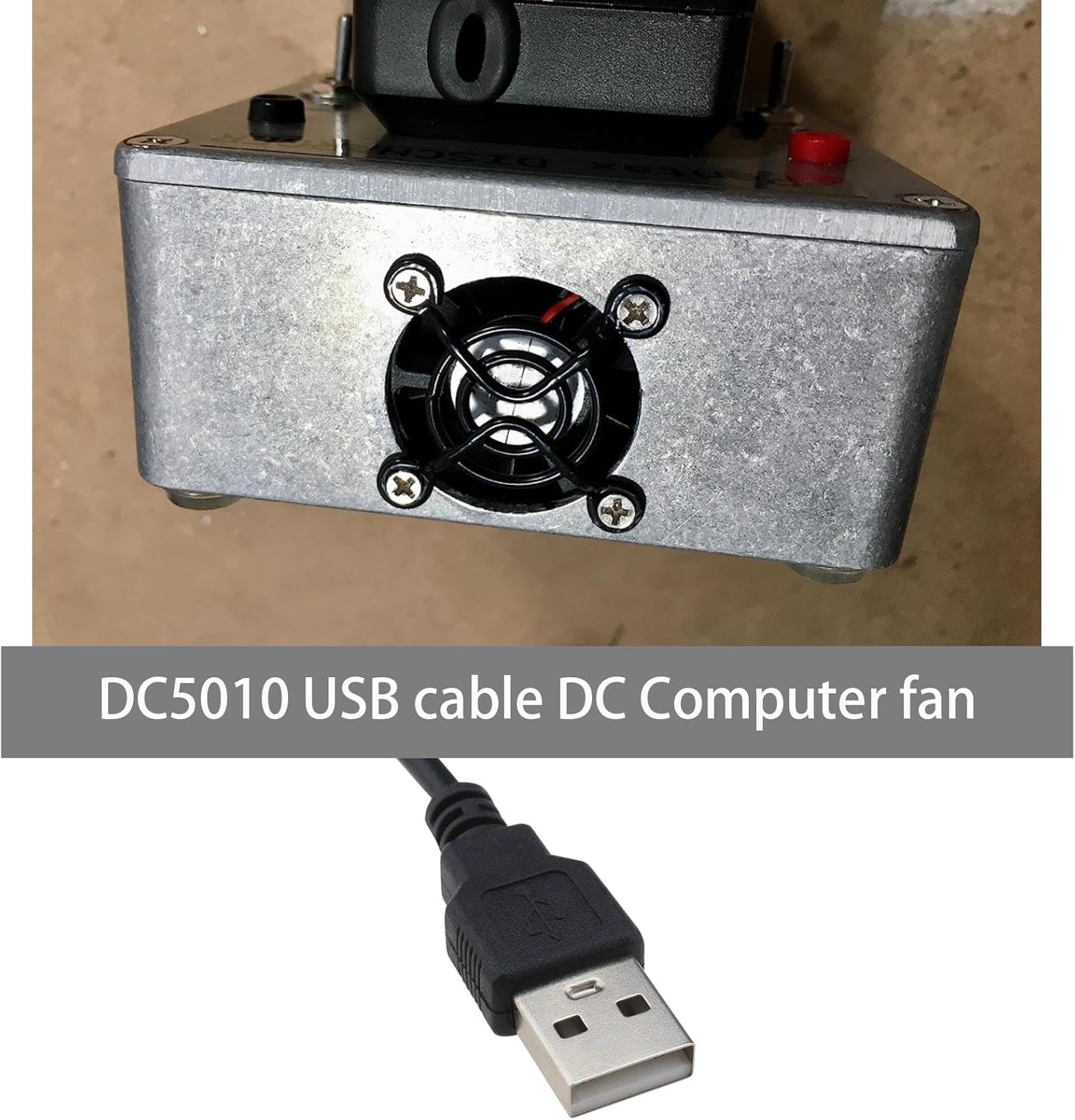 SING F LTD 2PCS USB Brushless Cooling Fan DC 5V 0.13A 50Mm X 50Mm 5200RPM for Computer Game Console DVR Router 1.2 Meters Cable Length