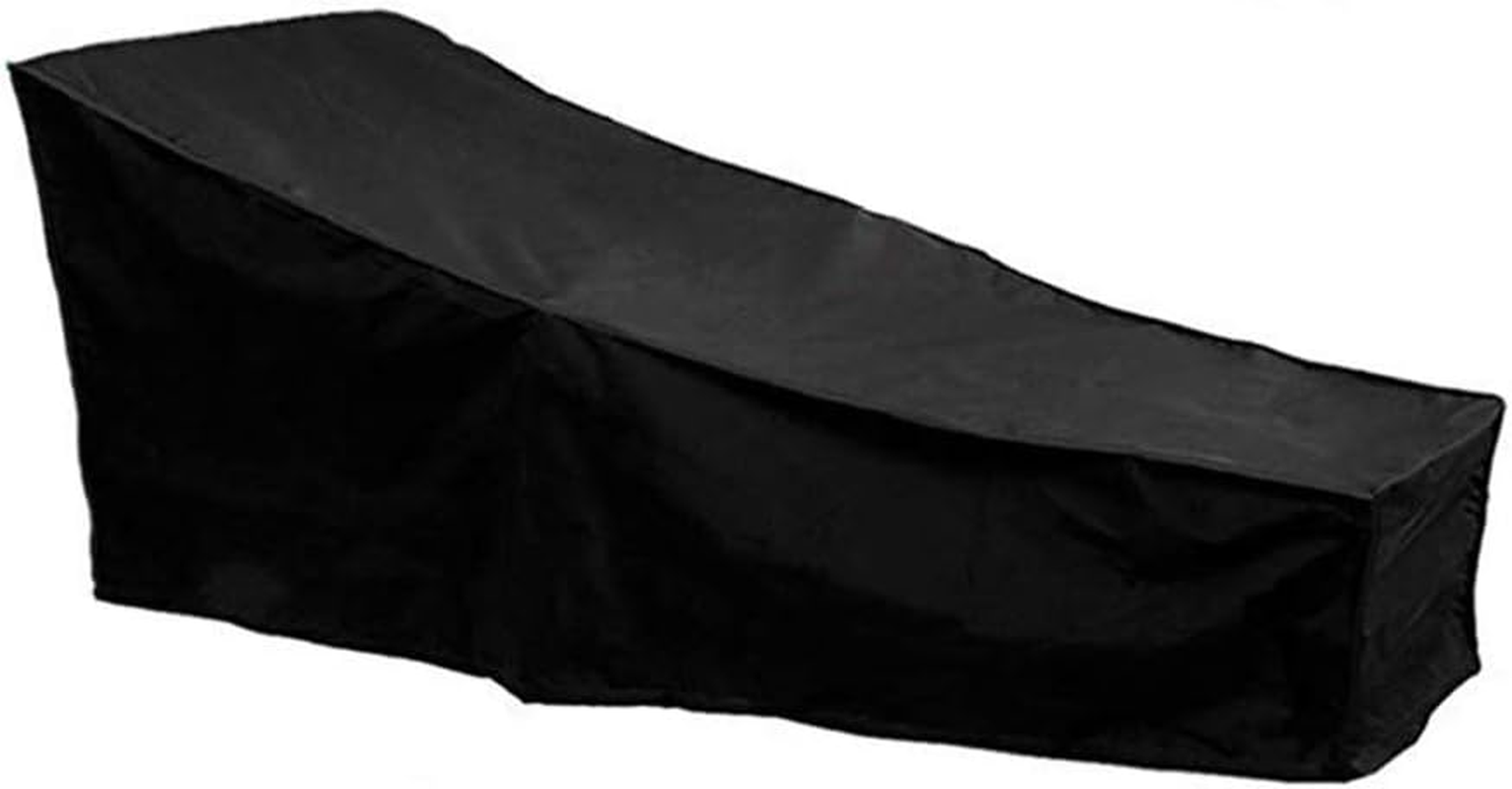 J&C Waterproof Patio Lounge Chair Cover 210D Silver Coated Polyester Fabric Outdoor Chaise Lounge Covers 82L X 30W X 31 Inch (1 Pcs) image number 3