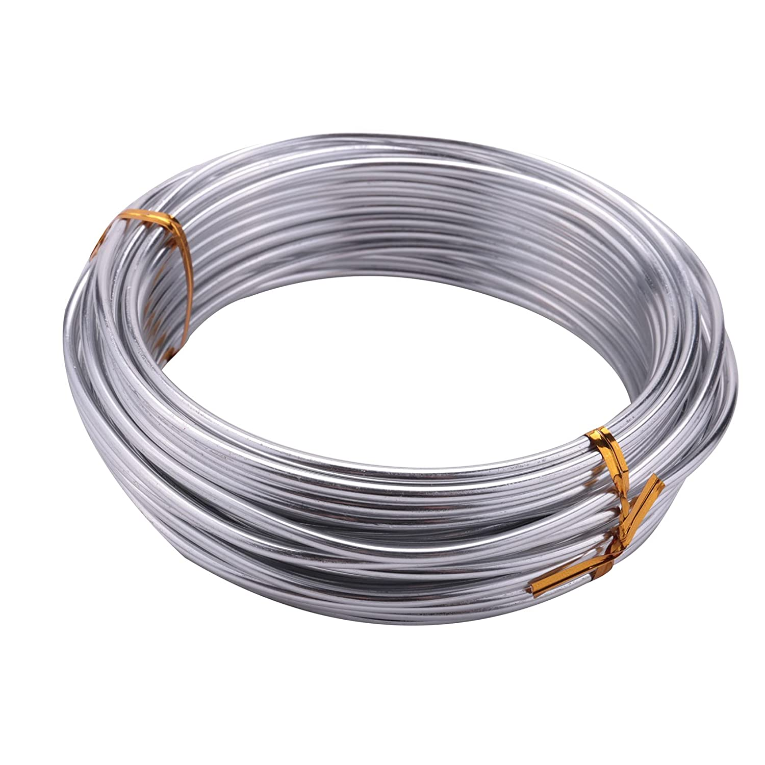 3Mm Aluminium Wire 10M Craft Silver Wire for Jewellery Making Clay Modelling Bonsai and Model image number 2