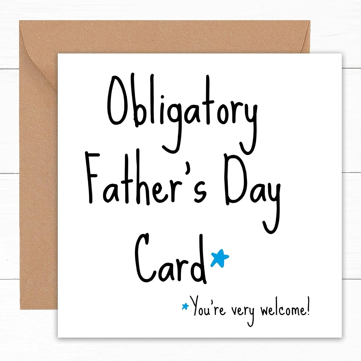 Fathers Day Card - Fathers Day Cards - Funny Fathers Day Card - Father'S Father S Stepdad Stepfather Pop Husband - from Son Daughter Both of Us - Gifts Gift Cute Humour - 14Cm