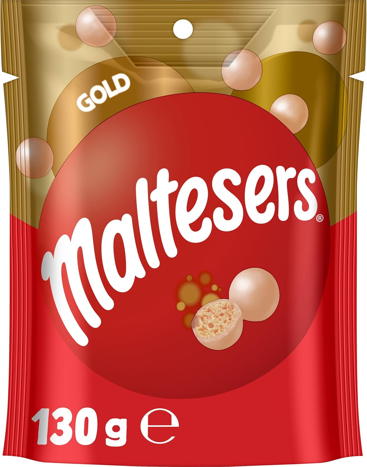 Maltesers Gold Chocolate Snack and Share Bag 130 G image number 3