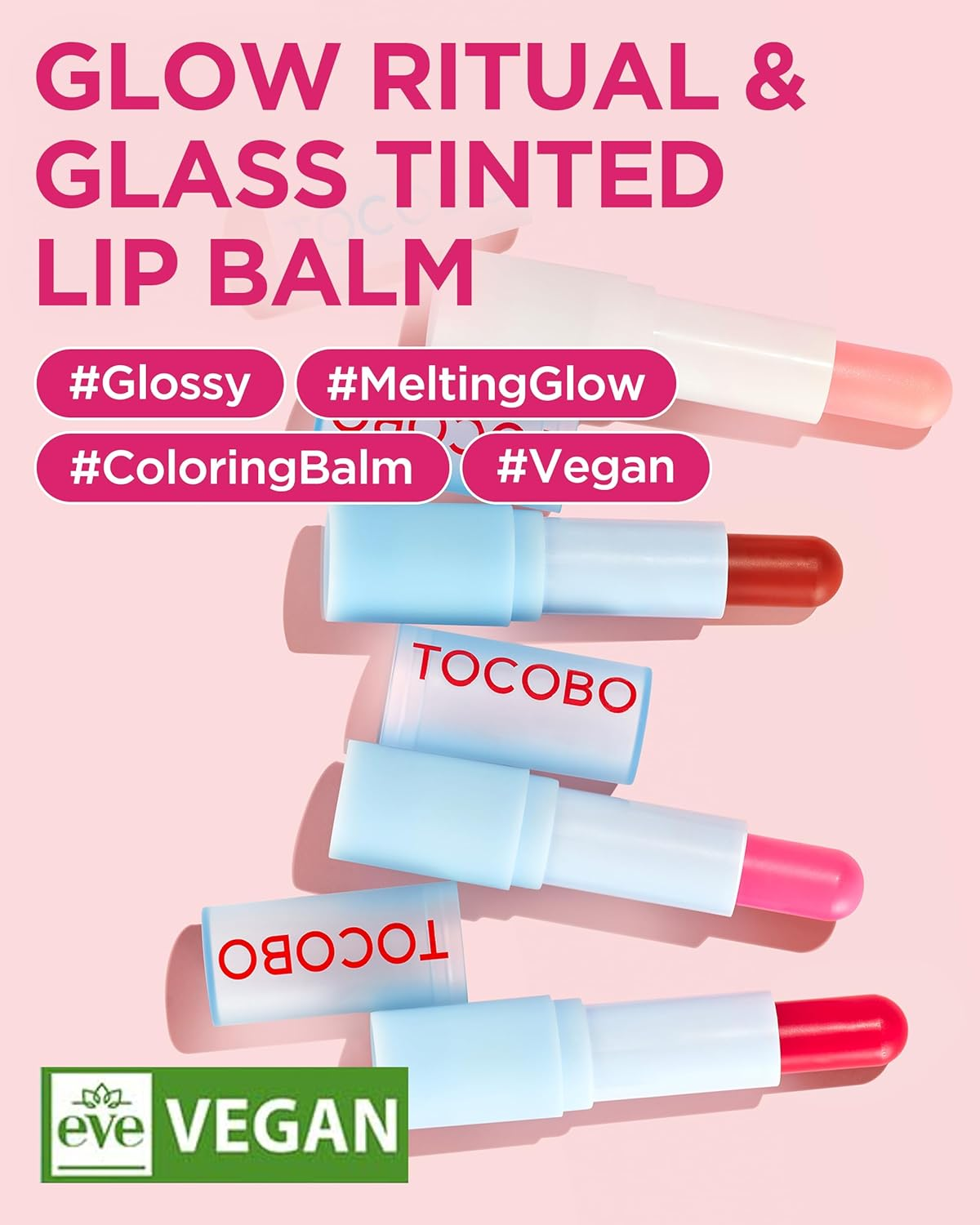 Tocobo Glass Tinted Lip Balm, 011 Flush Cherry