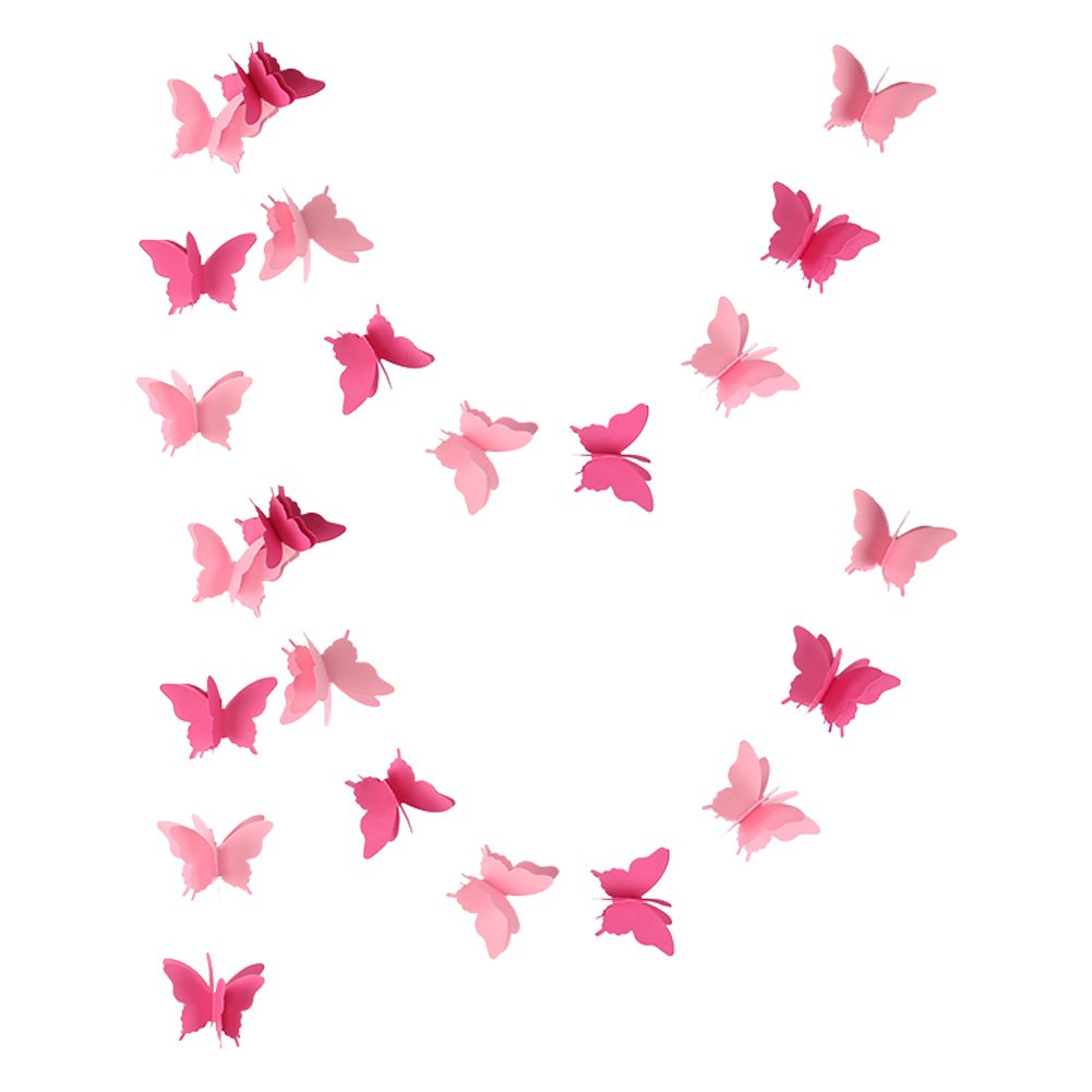 Butterfly Decorations, Butterfly Birthday Decorations for Wedding Baby Shower Birthday Party Decorations Iridescent (Purple)