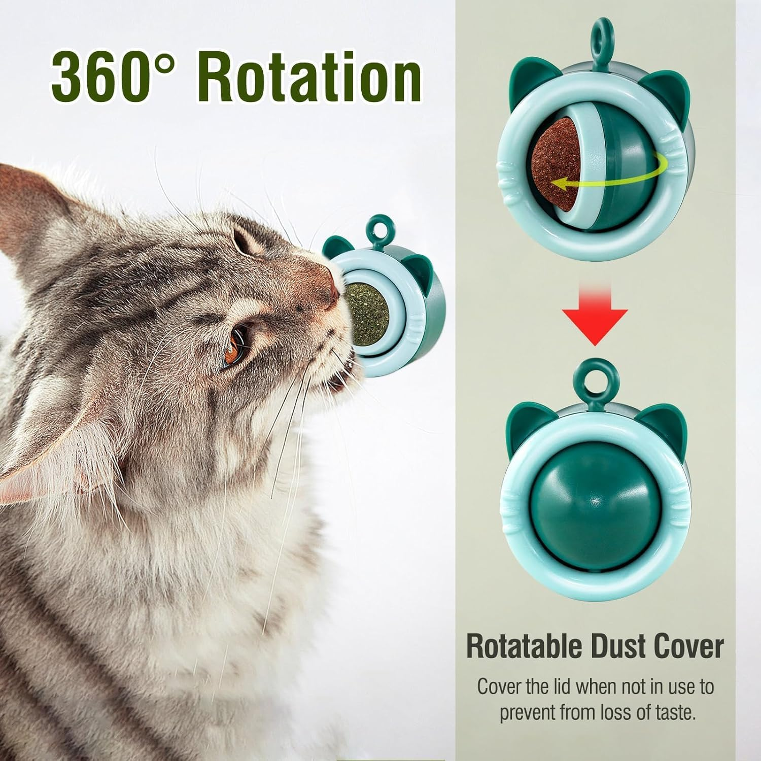 3PCS Cat Molar Scratch Toys, Self Play Extended Cat Cotton Rope Toys with Silvervine Fruit, Natural Catnip Kittens Cat Chew Toy for Teeth Cleaning, Interactive Cat Dental Stick for Cat Kitty (4 PCS) image number 2