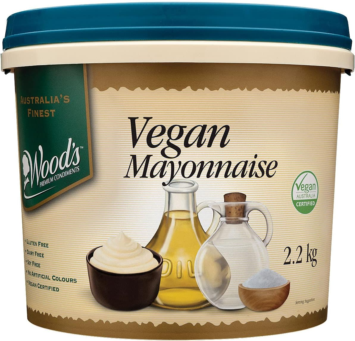 Wood'S Condiments Vegan Mayonnaise 2.2 Kg