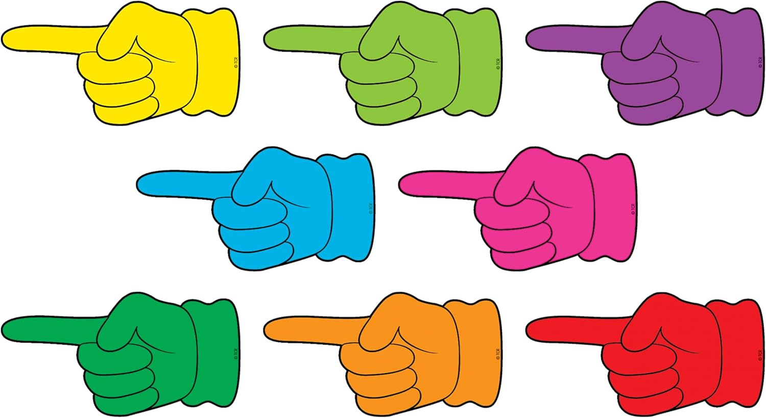 Teacher Created Resources Magnetic Accents, Pointing Hands (77202.0)