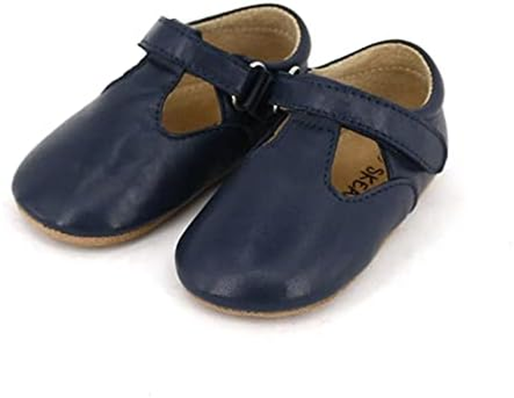 SKEANIE Pre-Walker Leather T-Bar Shoes image number 5