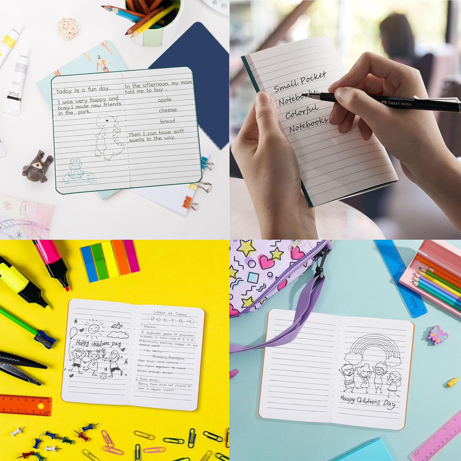 MNSYJK 24 Pack A6 Small Pocket Notebooks,3.5" X 5.5" Mini Colorful Lined Notepad,30 Sheets/60 Pages,Journal Memo Notepad,For Students, Traveler, School Supplies(12 Colors) image number 6