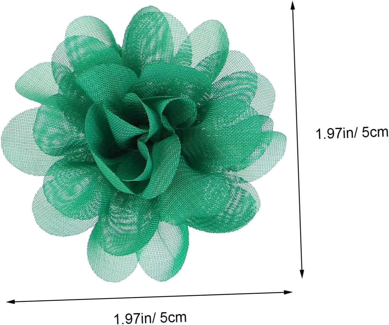 KALLORY 20Pcs Artificial Flower Hairpins for Girls Floral Hair Clasps Cute Hair Accessories for Doll Head Styling and Boys and Girls Random Color image number 4