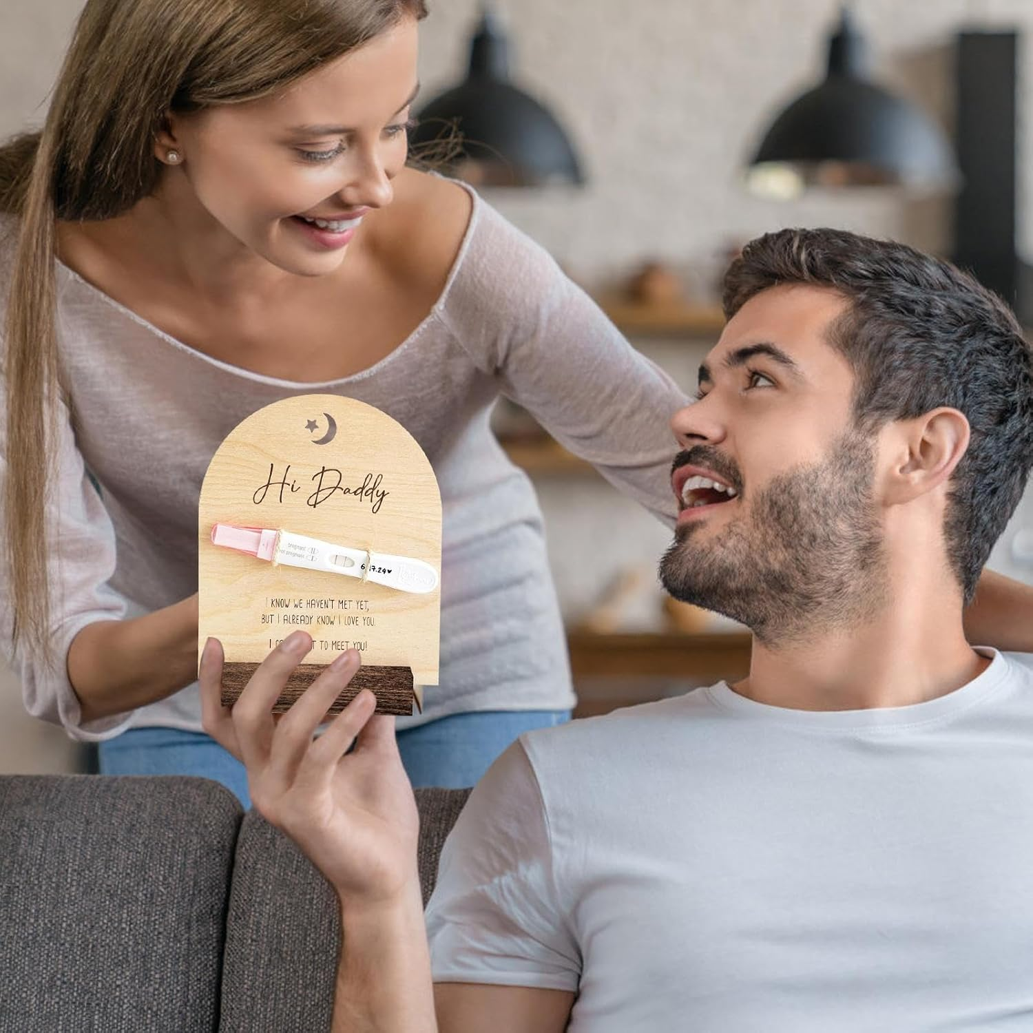 Hello Pregnancy Announcement - Baby Surprise Announcement Ideas | Creative Pregnancy Announcement for Dad to Be, Cute Baby Announcement Ideas image number 1