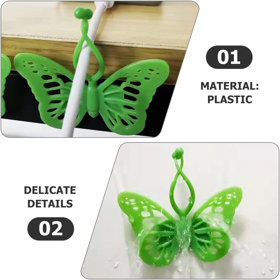 BESPORTBLE 20Pcs Green Self Adhesive Plant Clips for Climbing Plants Garden Support Hooks Fixers for Indoor and Outdoor Use Ideal for Vines and Stems image number 3