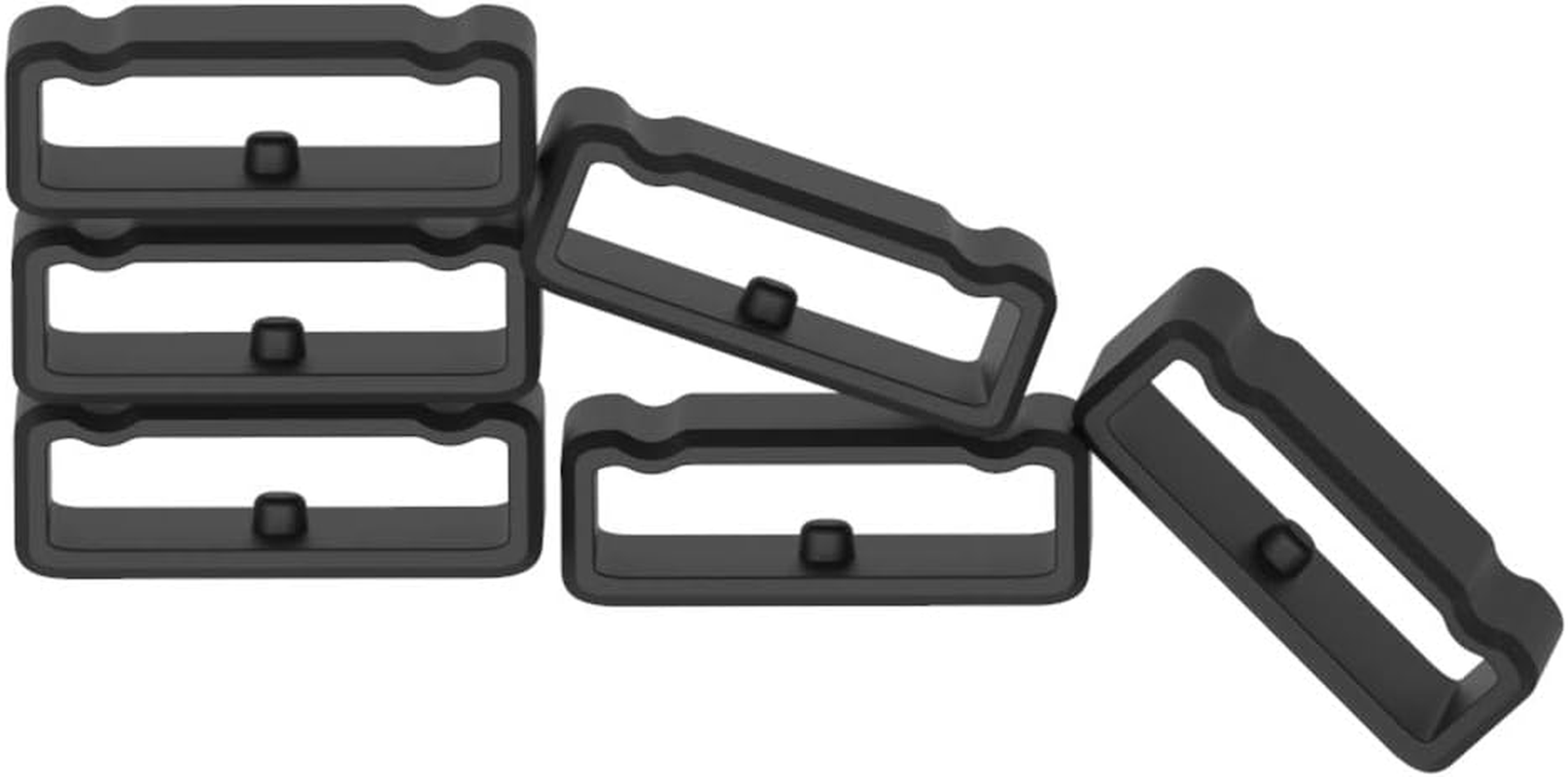 6-Pack Band Keeper Compatible with Suunto 9&9 Baro/Suunto 7/Suunto D5/Suunto Core/Suunto Traverse/Suunto Ambit 3 2 1/Suunto Spartan Sport Wrist HR Fastener Ring Silicone Band Holder Clips Security Loop image number 6