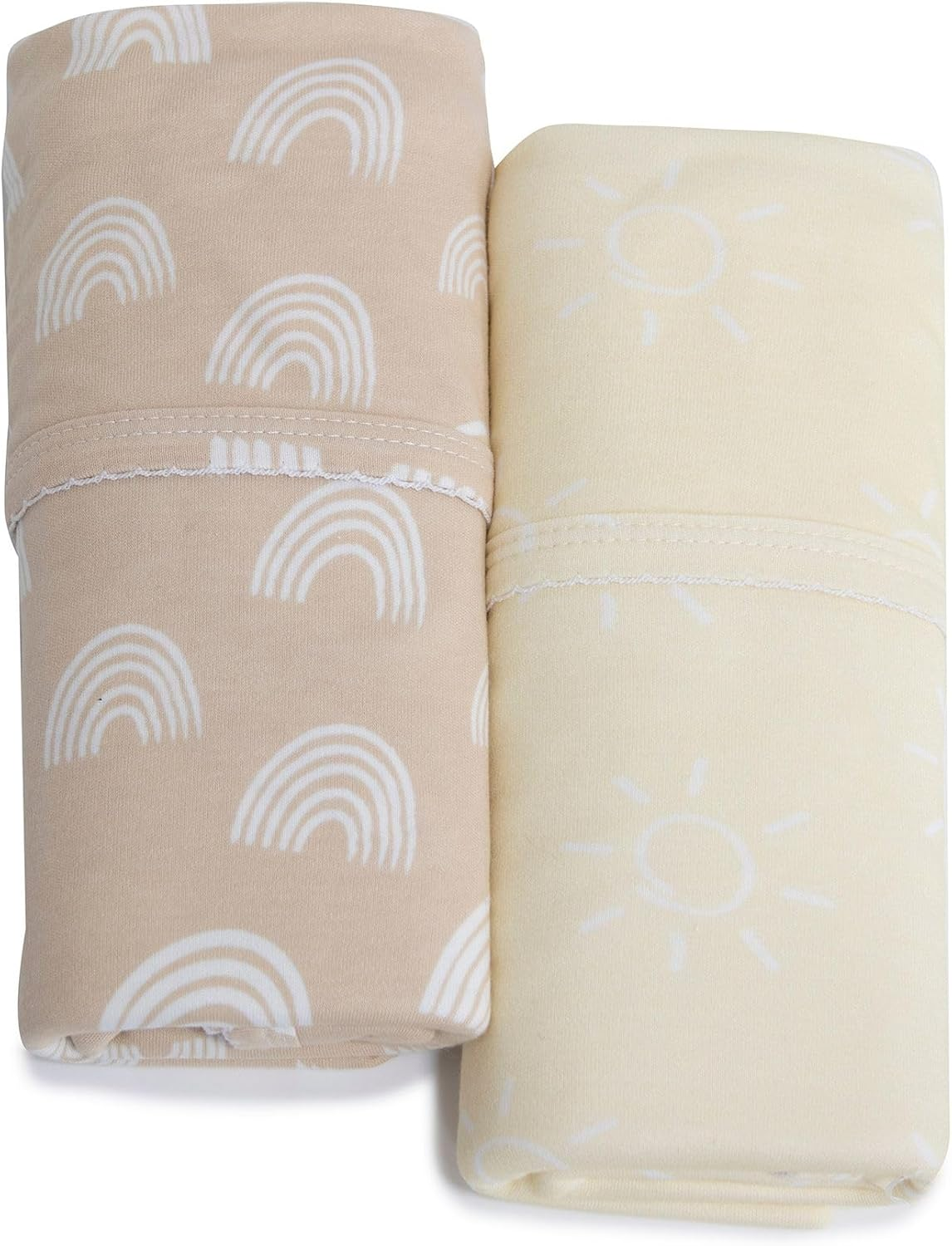 Bubba Blue Nordic Jersey Wrap, Vanilla/Latte (Pack of 2) image number 1