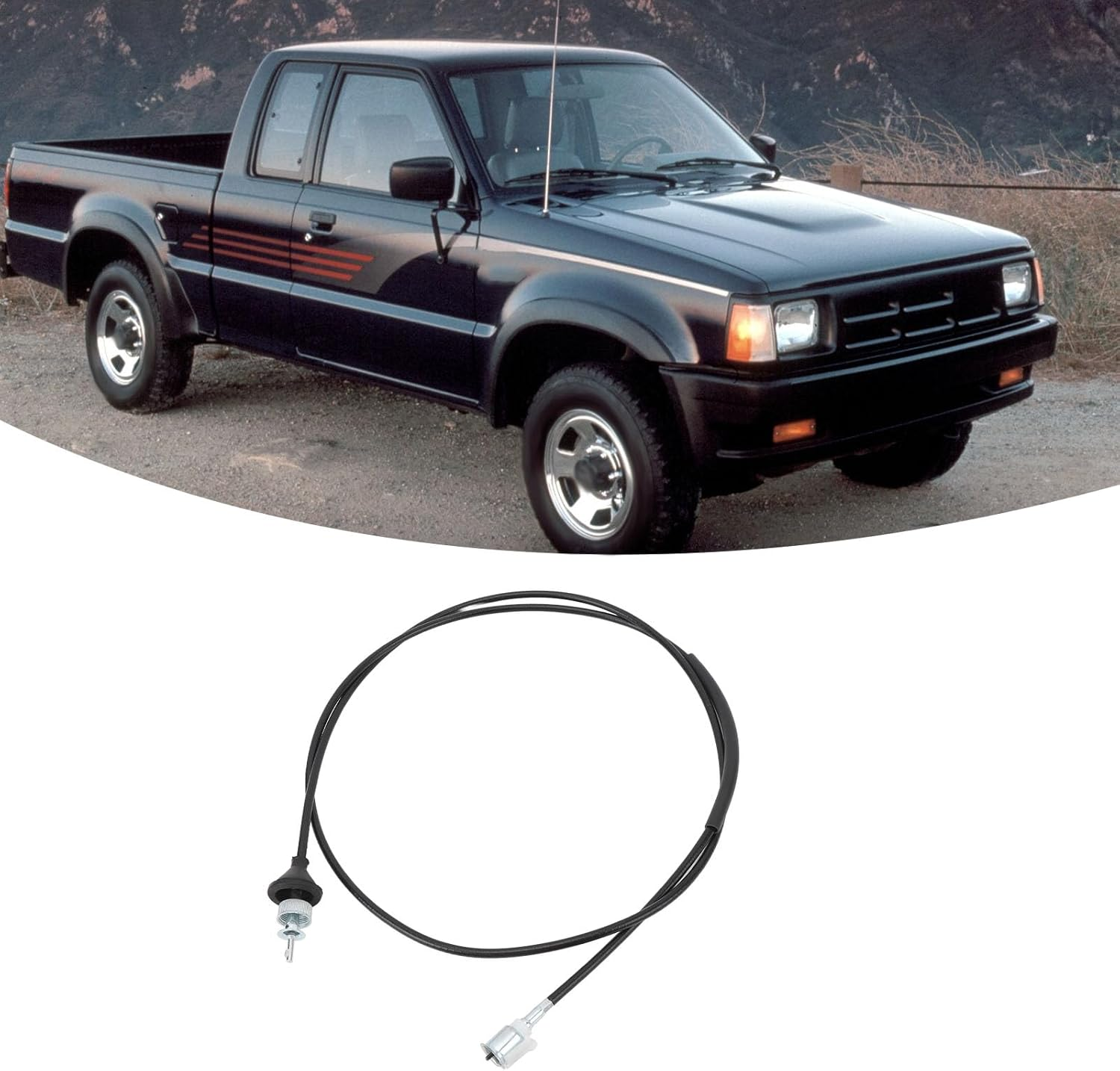 Speedometer Cable 0680‑55‑550 Speedometer Wire Drive Cable Assembly for B2000 B2200 B2500 B2600 1985 to 1998 image number 2