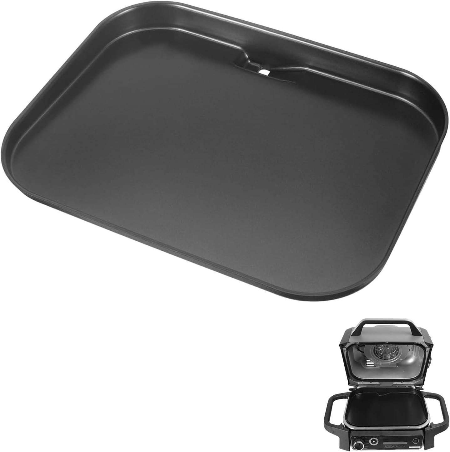 Grill Griddle Plate for Ninja Woodfire Outdoor Grills OG700 Series Accessories, Non-Stick Flat Top Griddle Pan Compatible with Ninja XSKGRDPLT Woodfire OG701 Grill, Insert image number 2