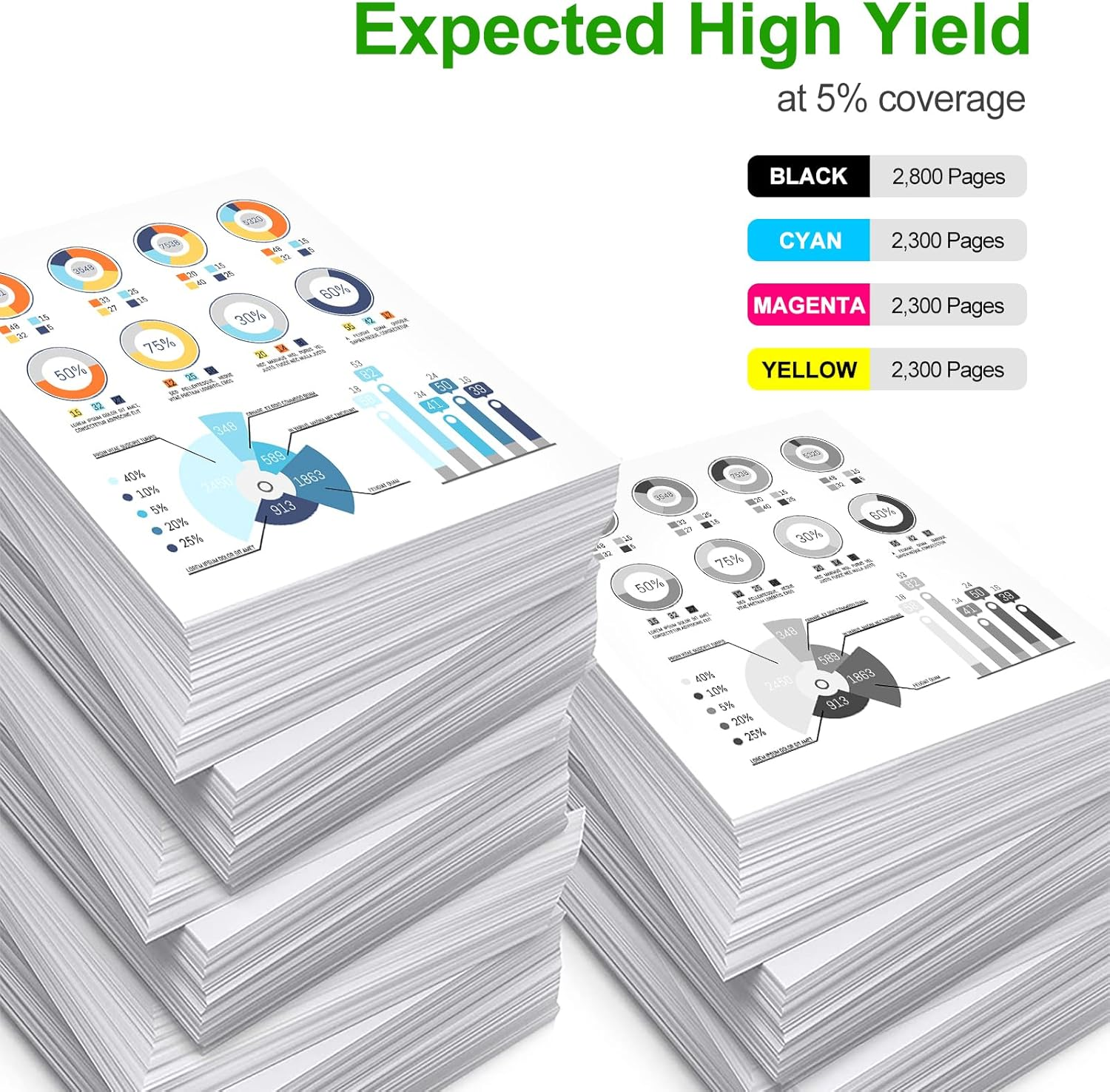 201X 201A MFP M277Dw Toner Cartridges 4 Pack Compatible for HP 201X 201A Color Laserjet Pro MFP M252Dw M277C6 CF400X CF401X CF402X CF403X M252 M277 Printer Ink (Black Cyan Yellow Magenta, 4-Pack) image number 2