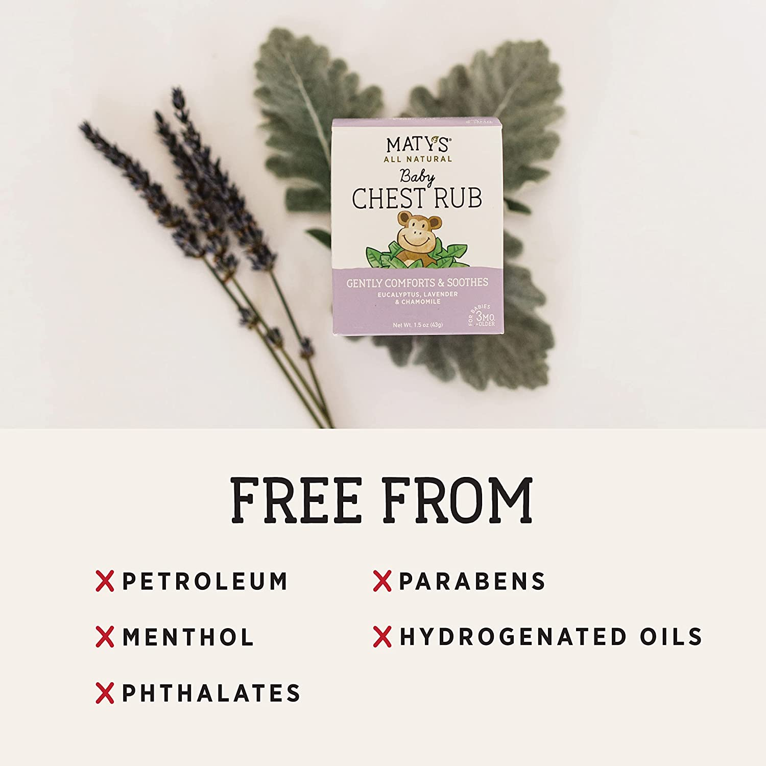 Matys All Natural Baby Chest Rub, 1.5 Ounce image number 1