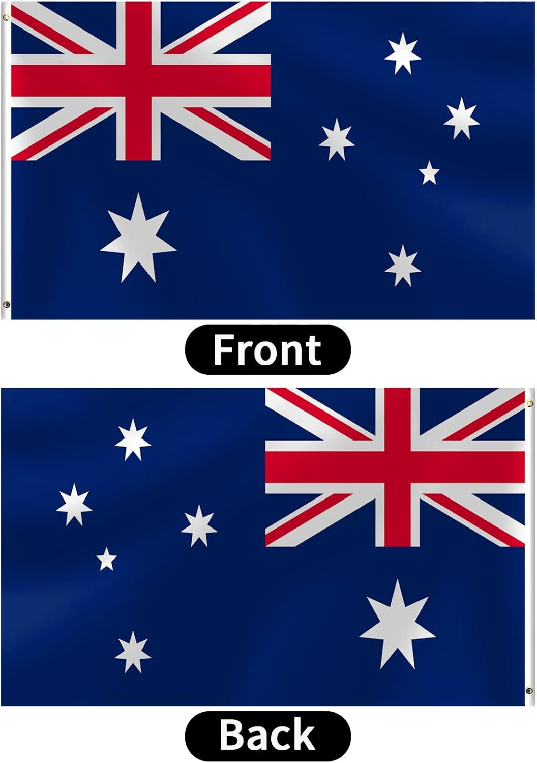 Australian National Flag 90X180Cm - Large Aussie Flag for Australia Day, Heavy Duty Outdoor/Indoor Use, Durable Fade-Resistant Polyester, Flag Only (Pole Not Included) image number 3