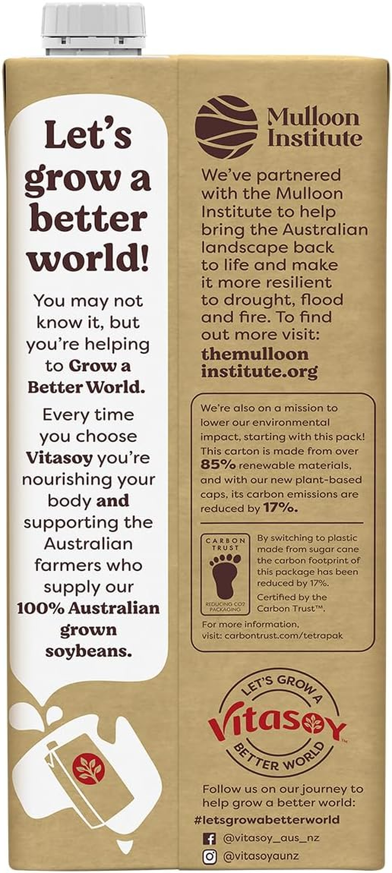Vitasoy Original Long Life Soy Milk 1L image number 5