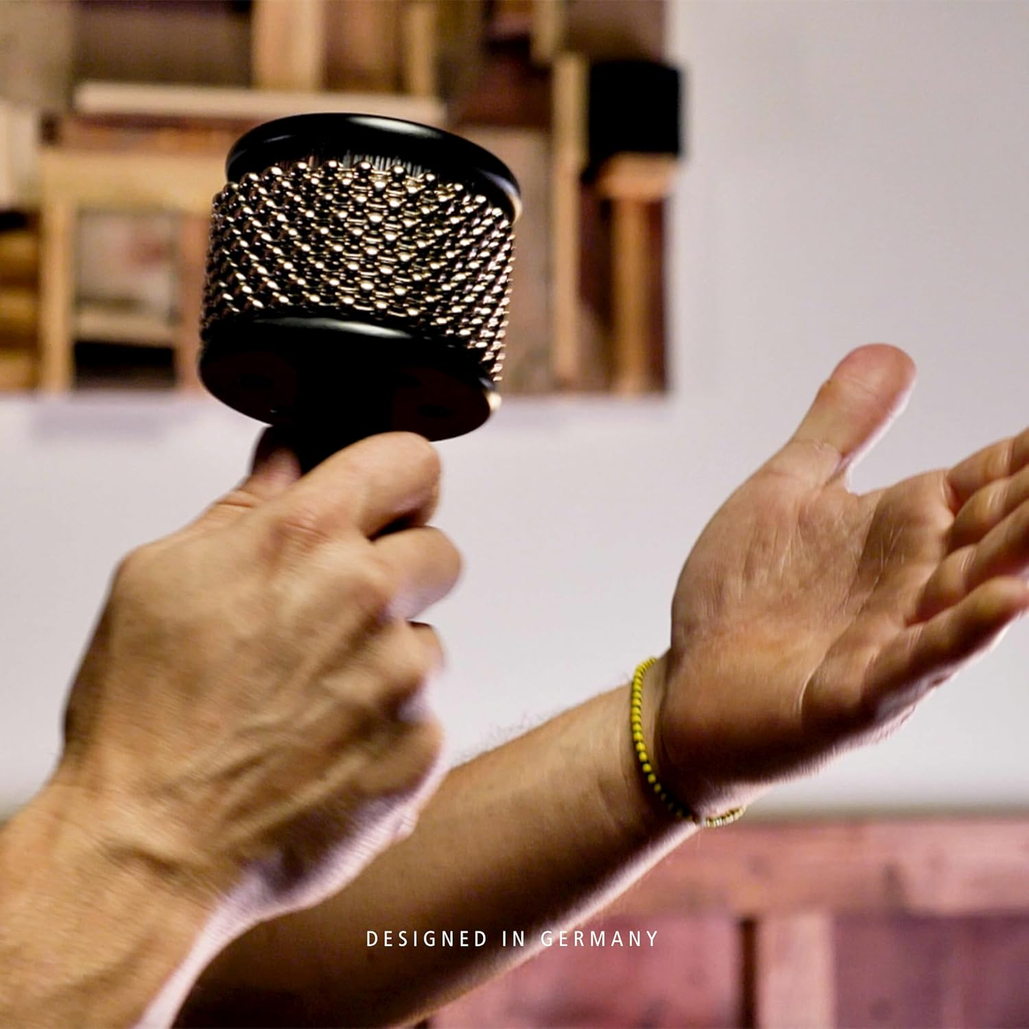 Meinl Percussion Turbo Cabasa Instrument with Sound Ports for Extra Projection and Stainless Steel Cylinder, , Small (CA5BK-S) image number 1